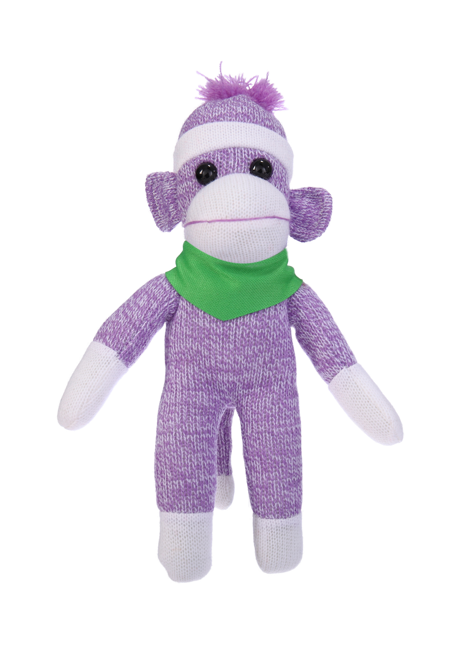 Purple Sock Monkey with Bandana 4