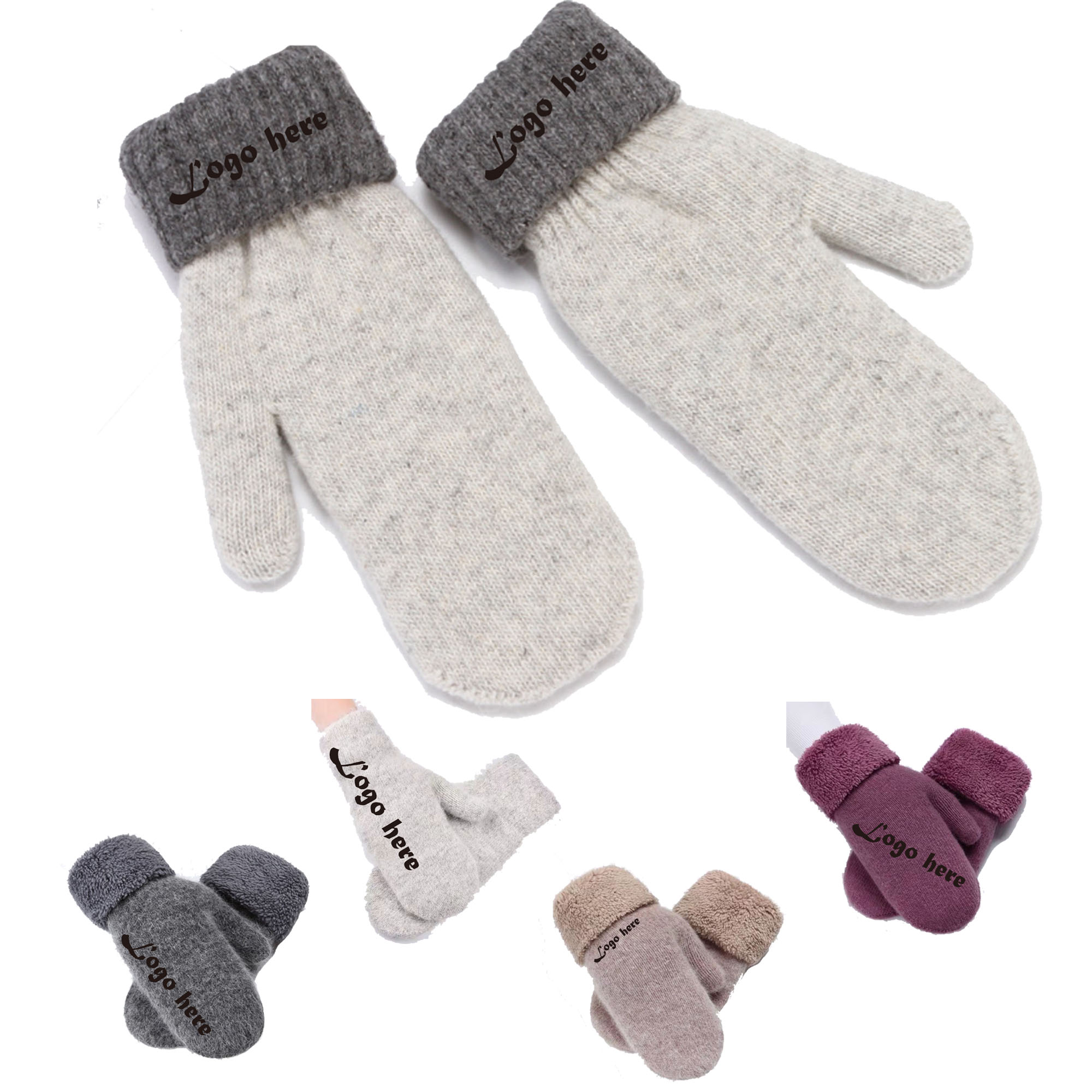 Winter Rabbit Fur Warm Gloves 2