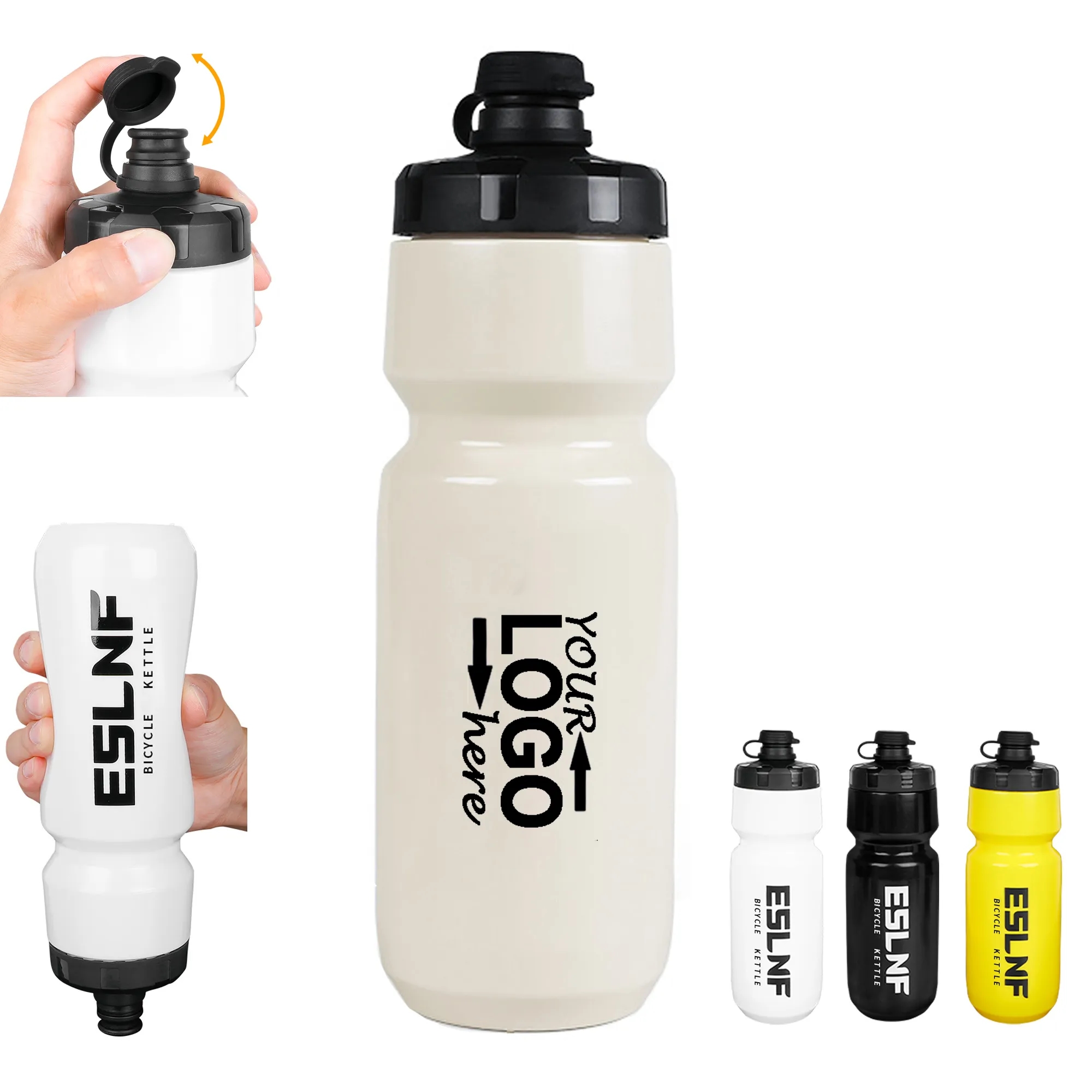 Bike Squeeze Water Bottle With Lid 3