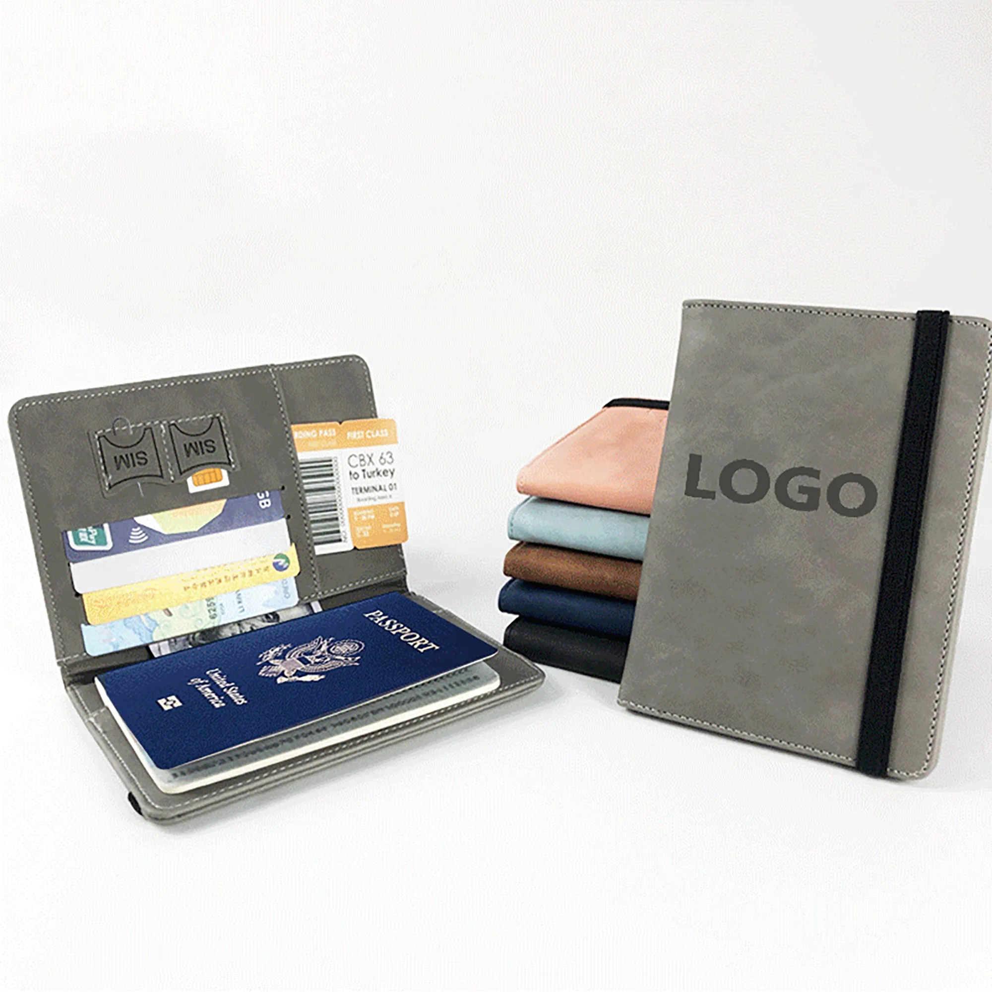 PU ID Passport Travel Wallet MOQ 100PCSc 7