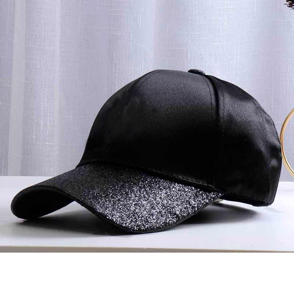 Letter Sequined Baseball Cap with Diamond 4