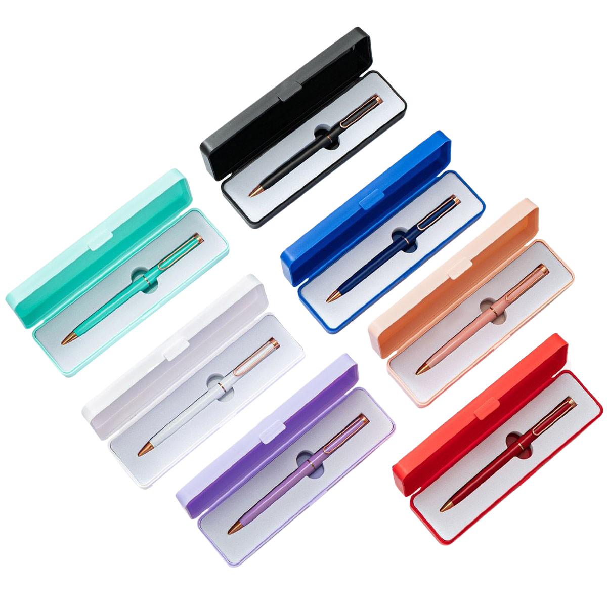 Colored Metal Pen Set 6
