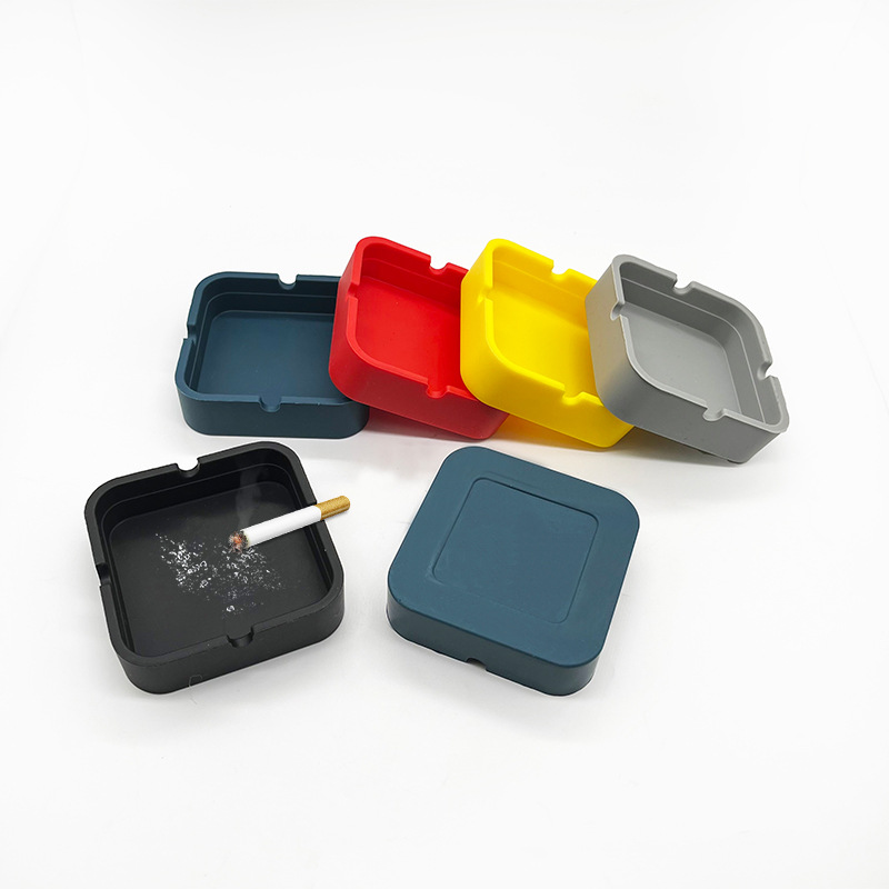 Portable Silicone Square Ashtray 3