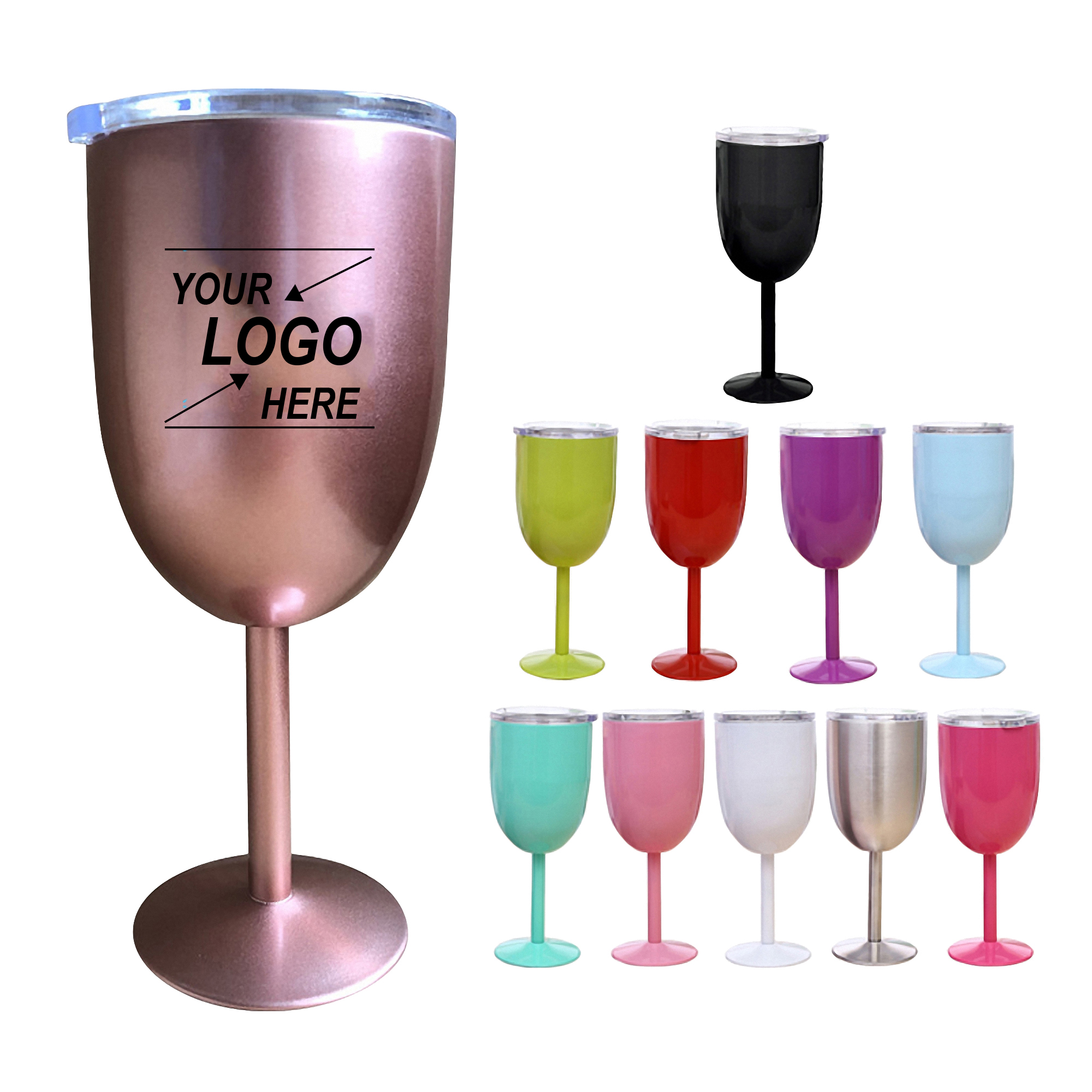 10oz Shatterproof Double-Wall Insulated Goblets 1