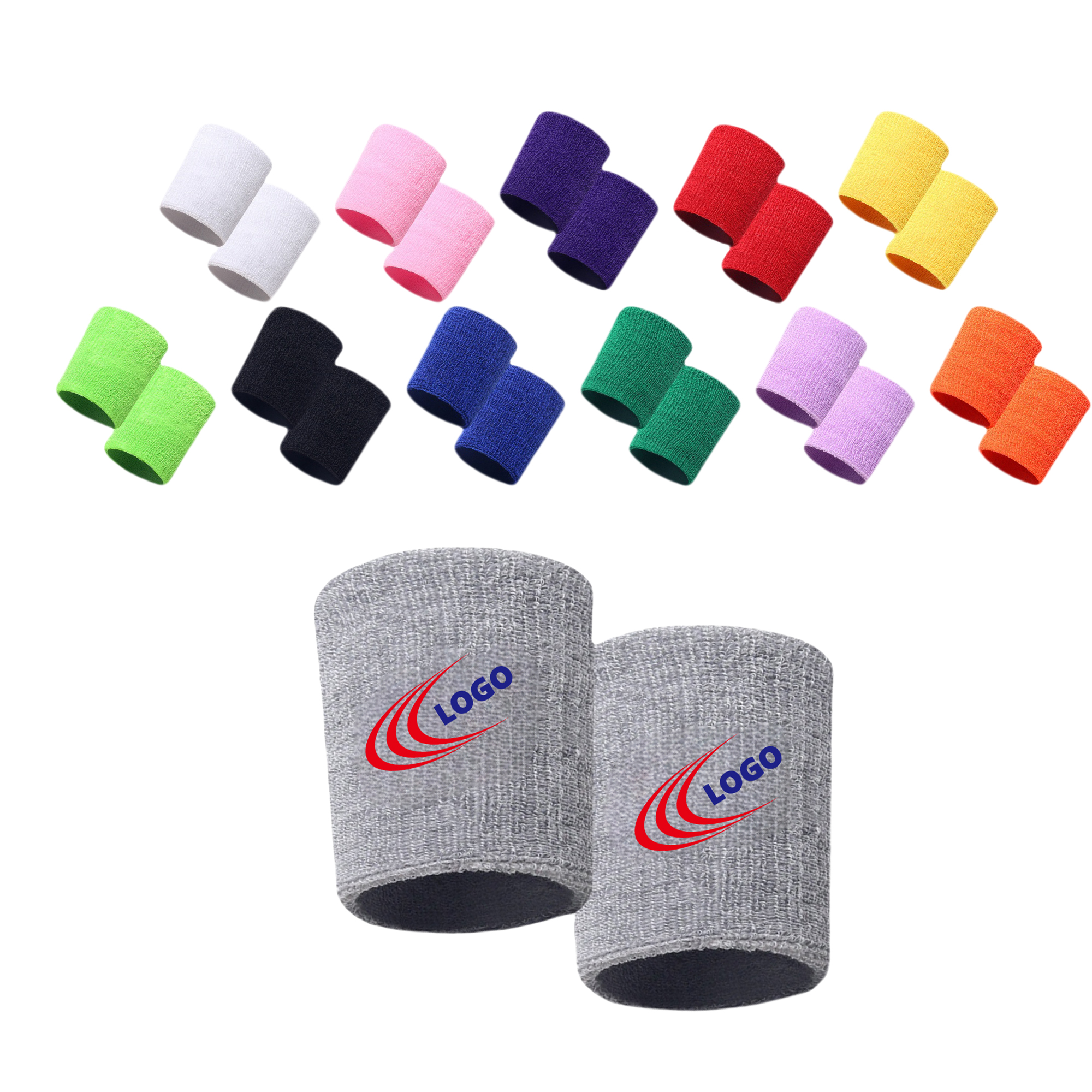 Polyester Sweat wicking wristbands MOQ20 2
