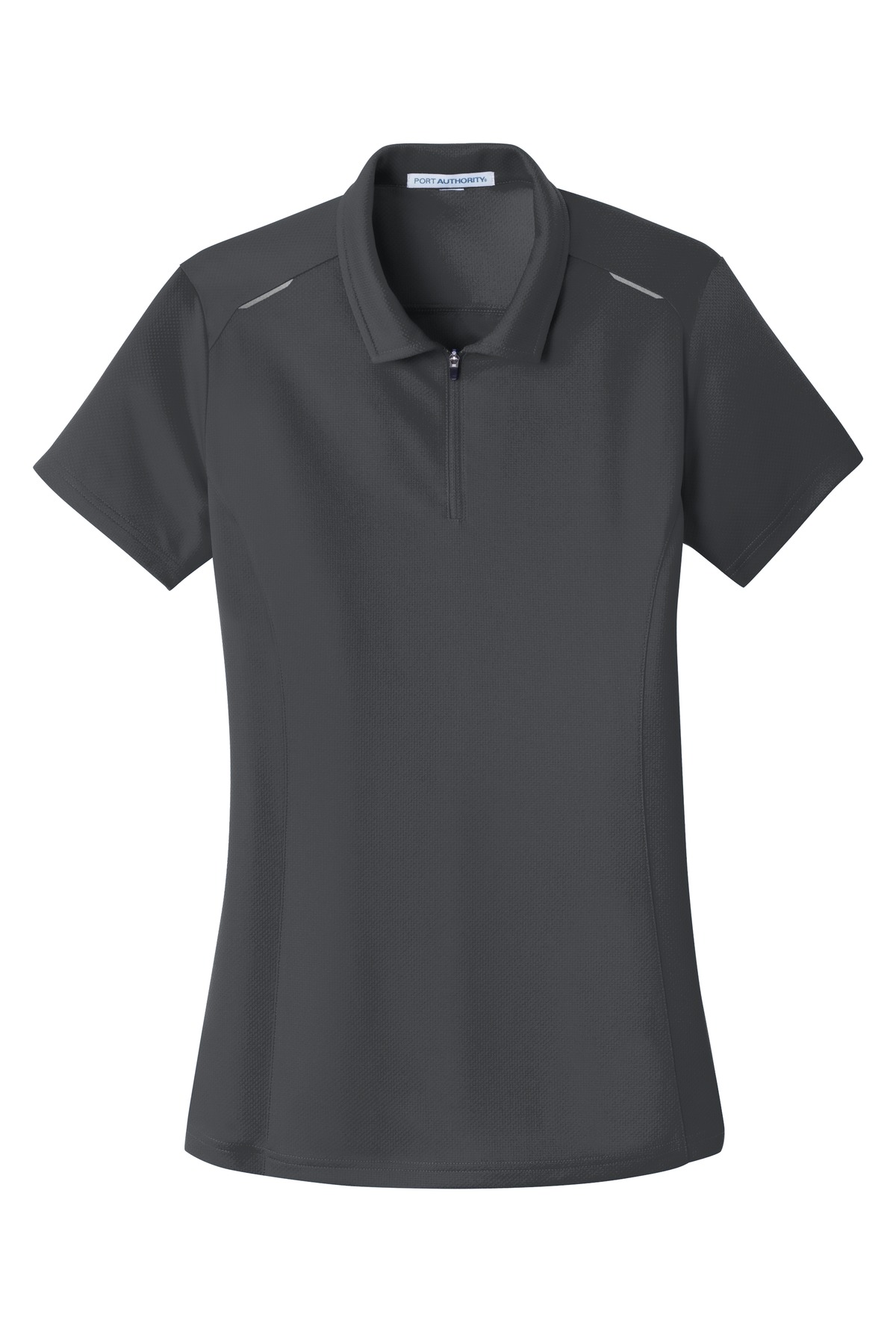Women's Pinpoint Mesh Zip Polo