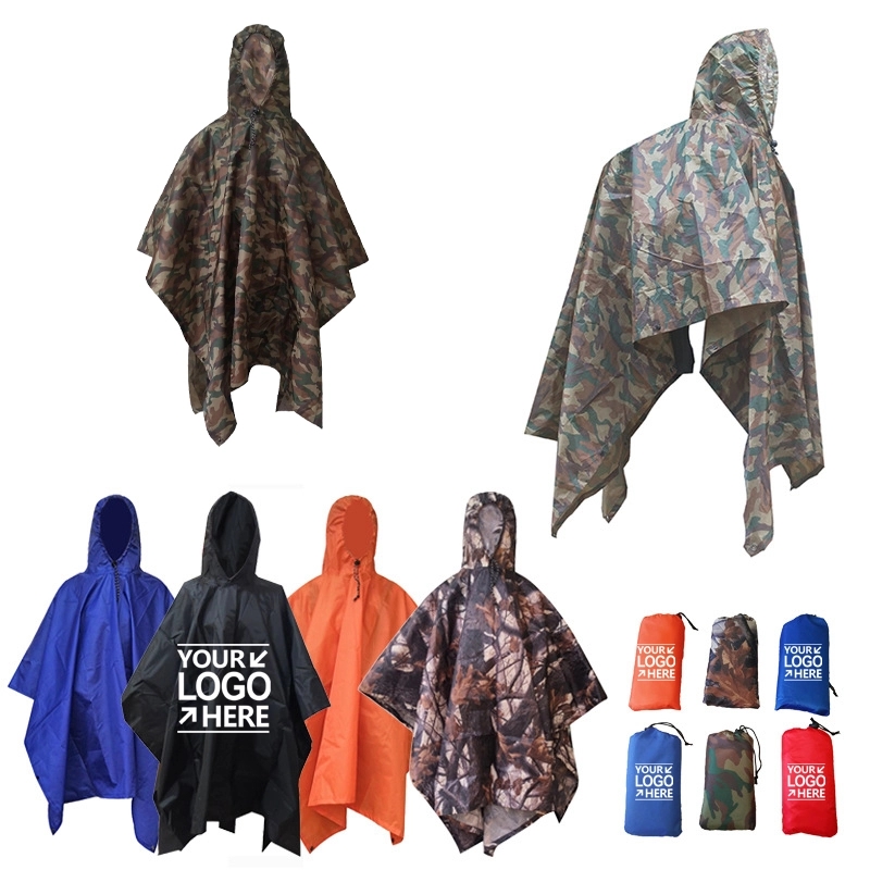 Rain Poncho - Hiking Pack Cover Waterproof Raincoat 2