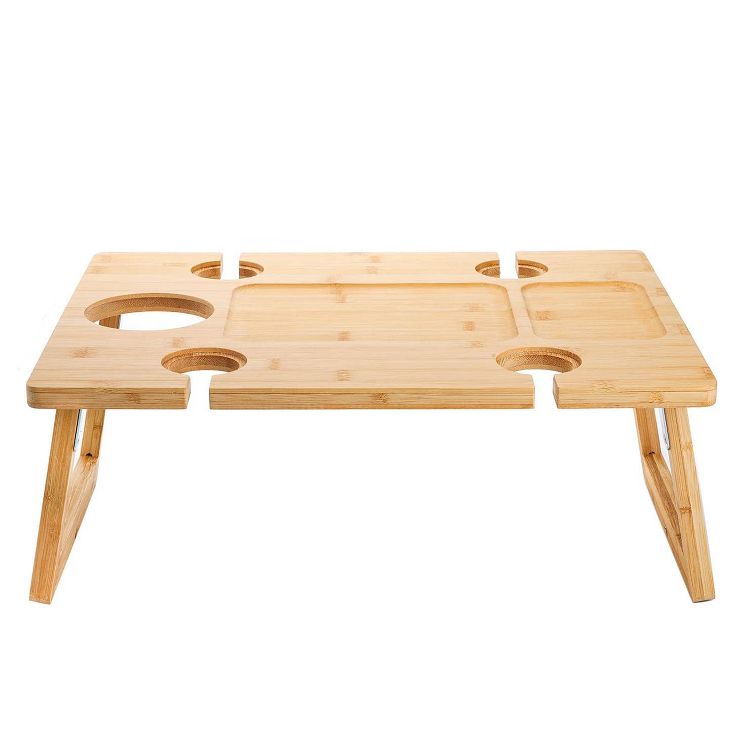 Wooden Folding Wine Picnic Table 3