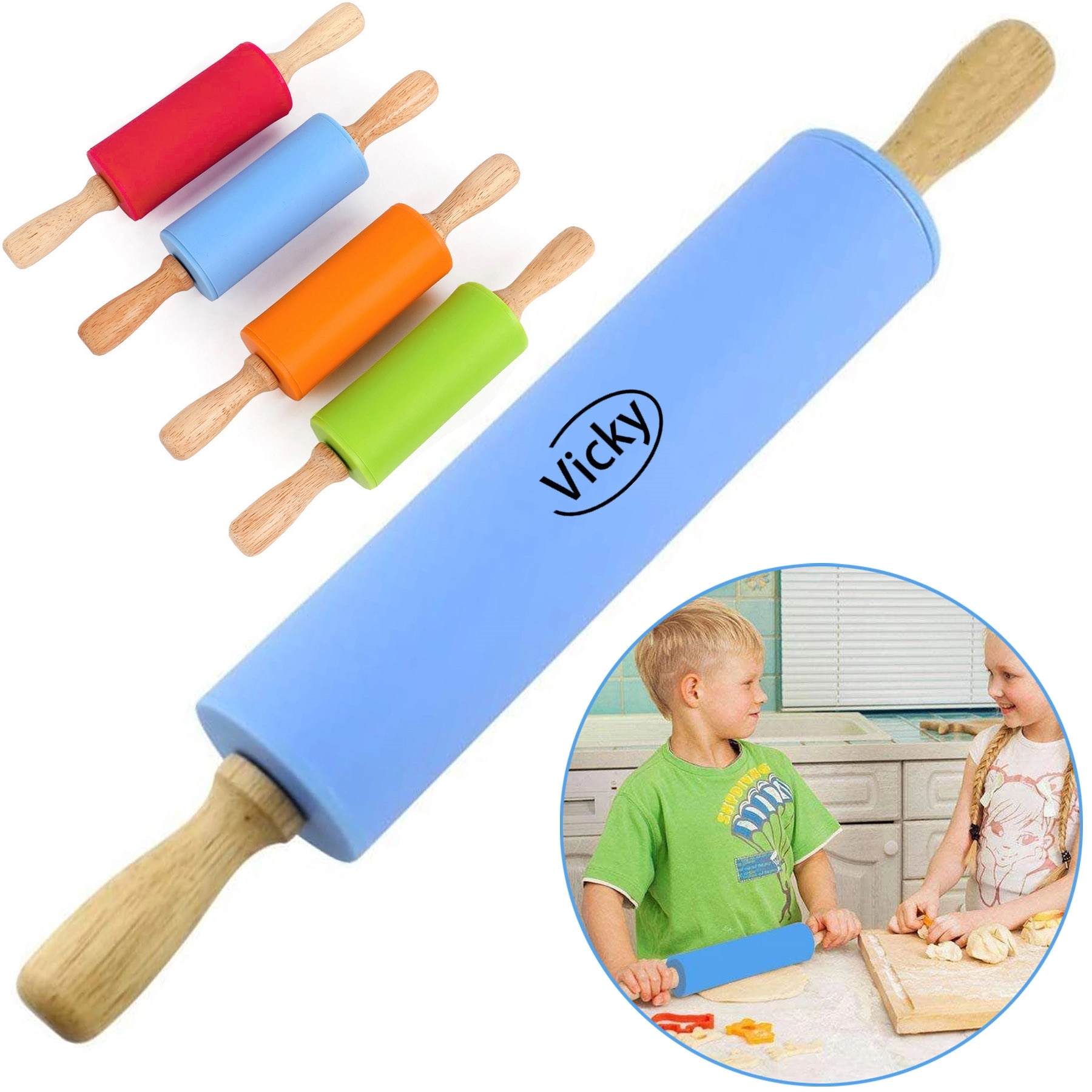 Non Stick Baking Rolling Pin 2