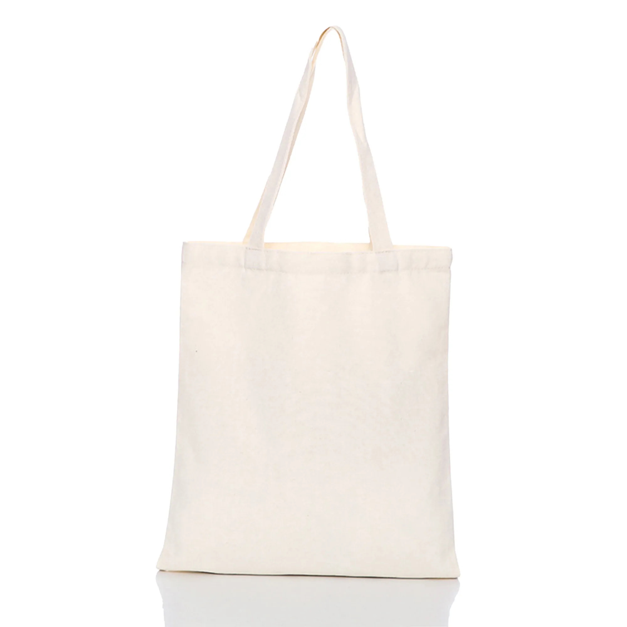 MOQ 10 Polyester Cotton Solid Color Hand-Held Canvas Bag, custom tote bag with logo imprint 8