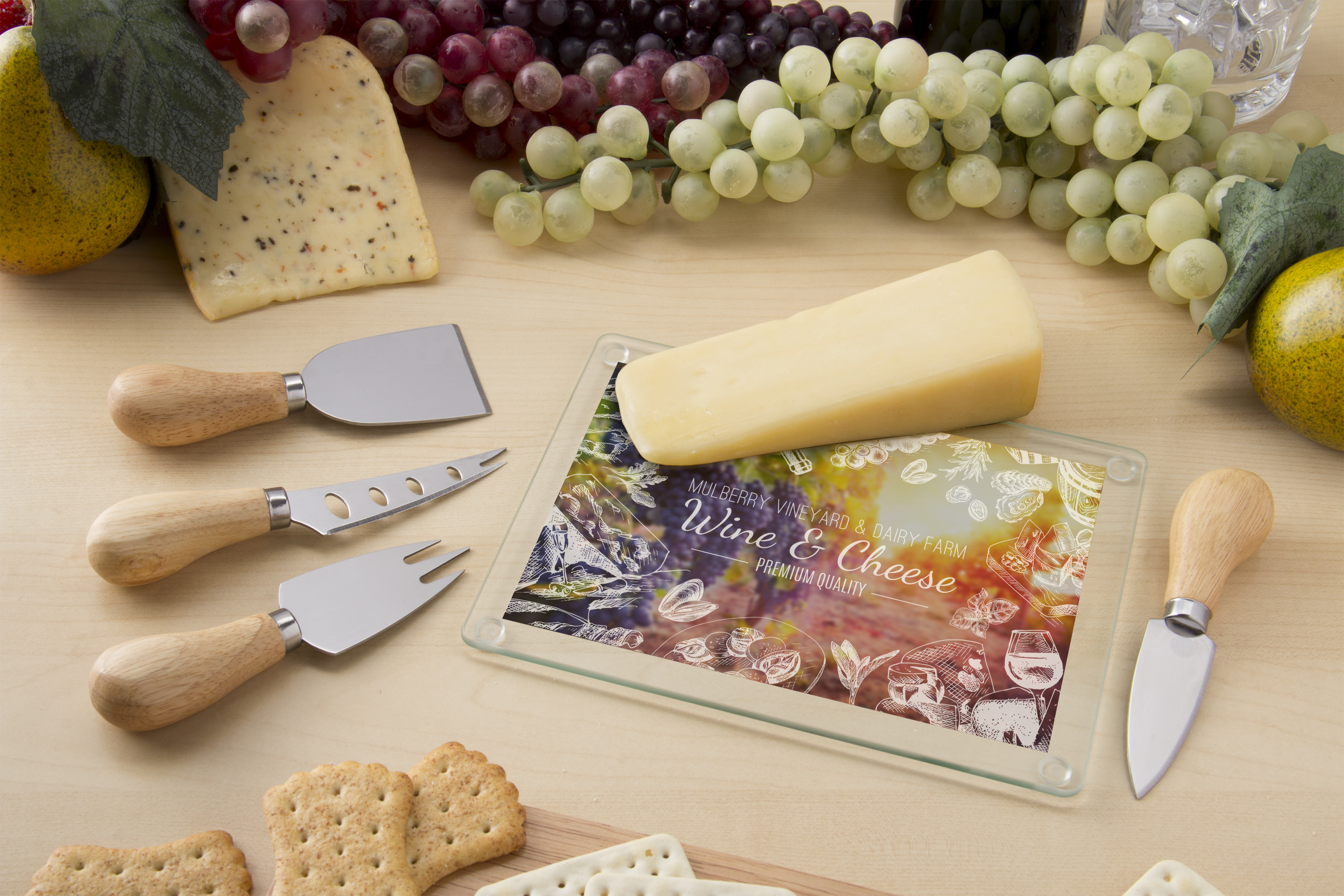Cheese Board & Knife Set 2