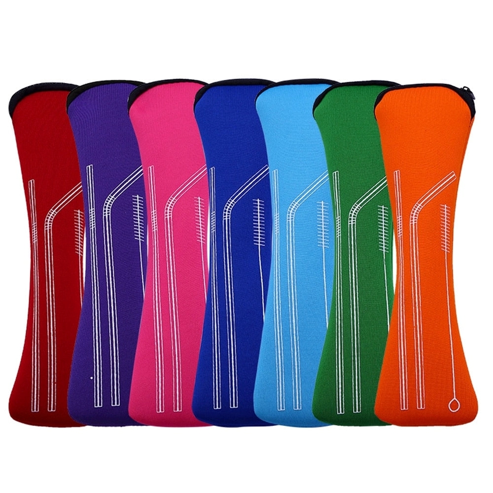Reusable Stainless Steel Straw With Removable Silicone Tips 6