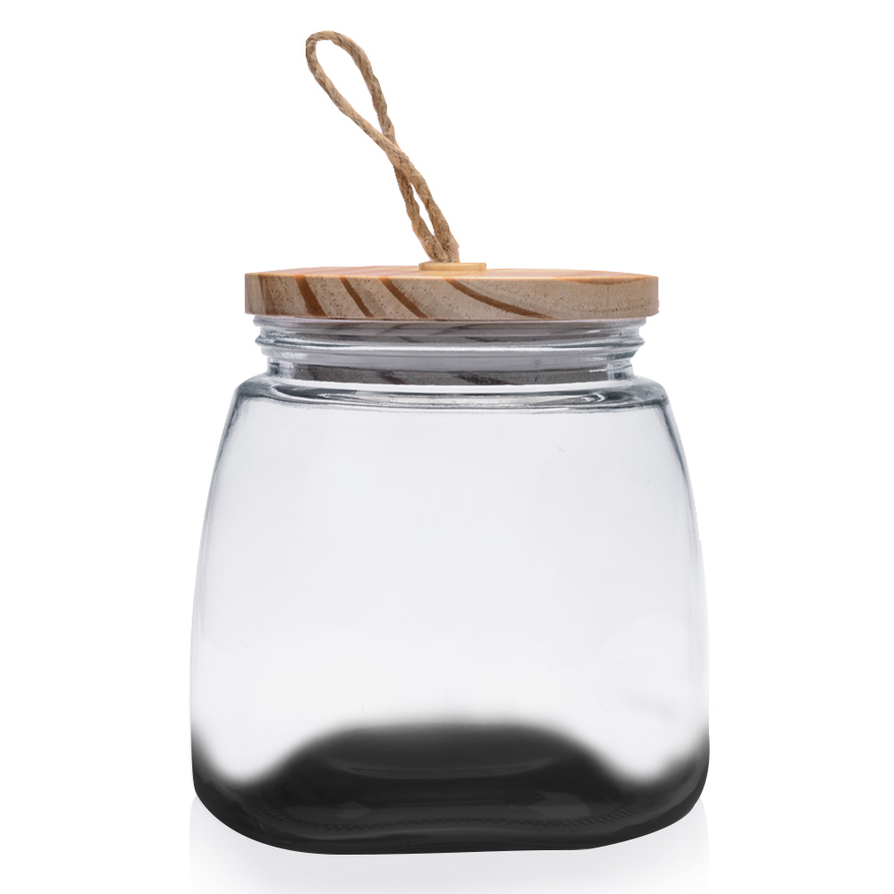 64 oz. Glass Candy Jars with Suction Wooden Lid 21