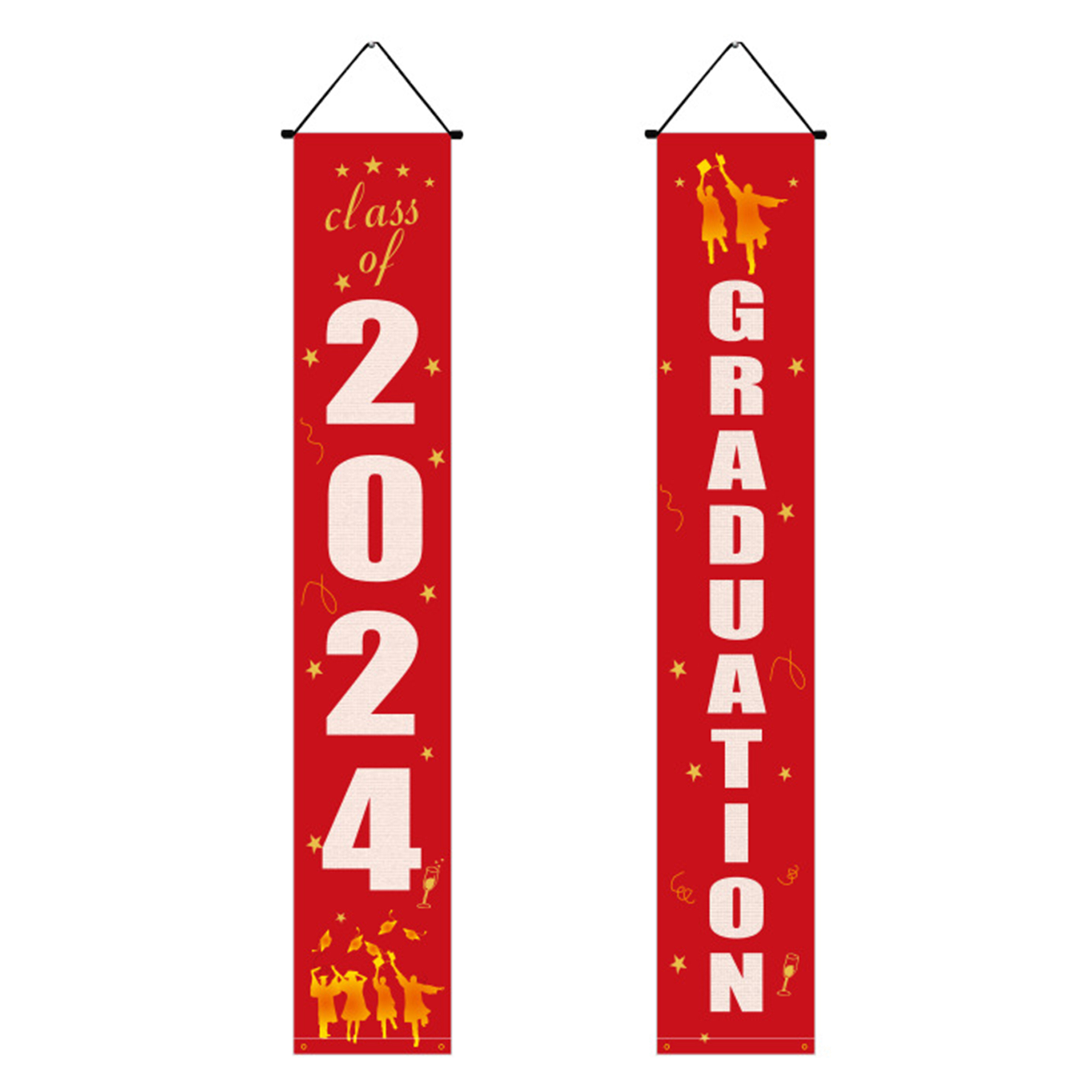 Polyester Graduation Season Event Party Decoration Couplet 4