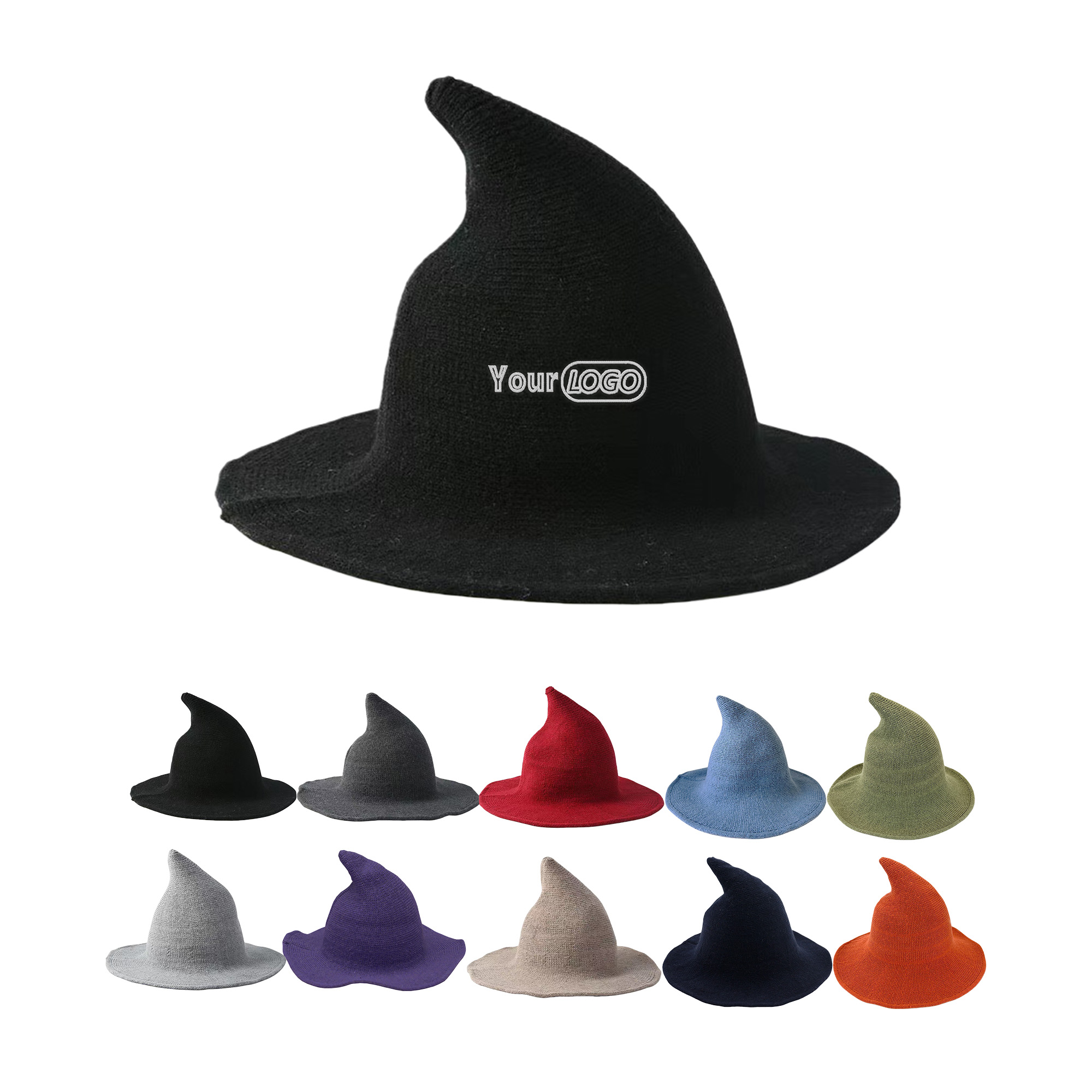 Personalized Halloween Witch Hat 6