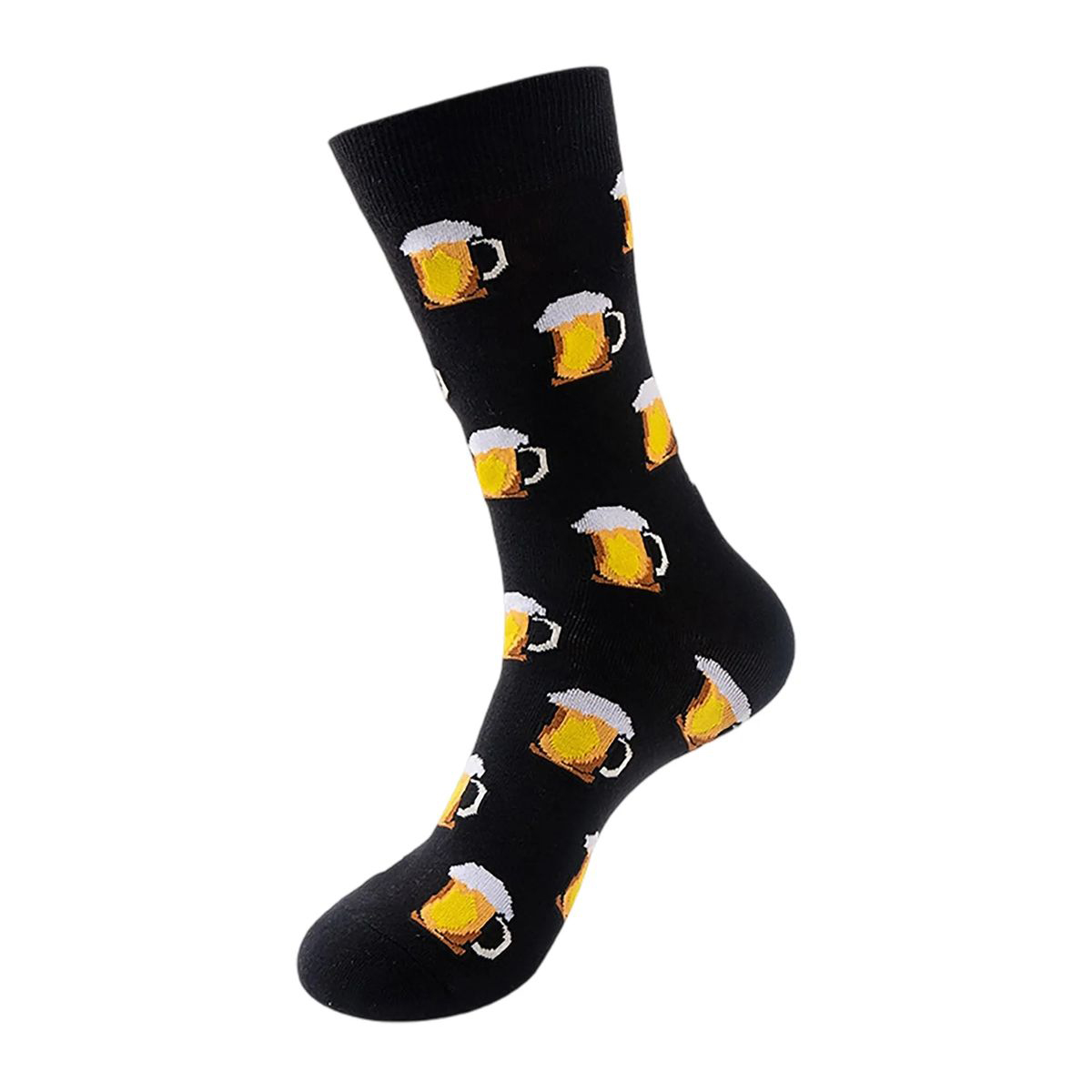 Cotton Crew Socks with Jacquard Pattern 69