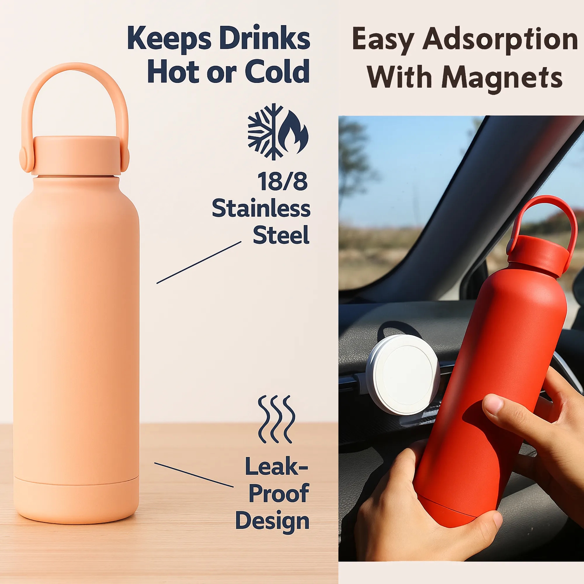 17 OZ Stainless Steel Sports Bottle 15