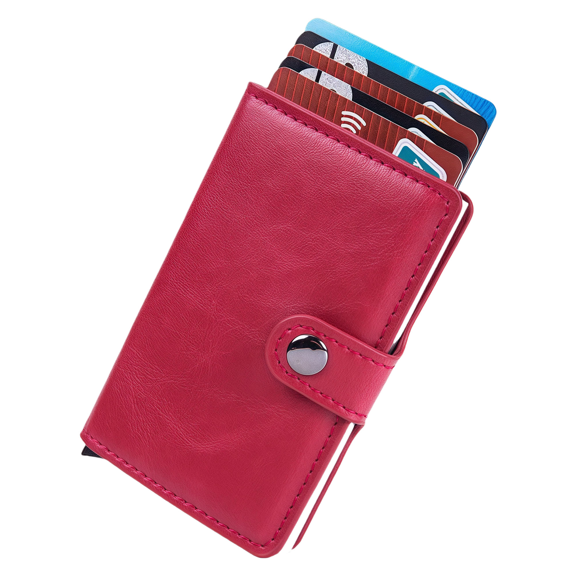 Anti-Magnetic RFID Blocking Card Holder with Auto Ejection 4
