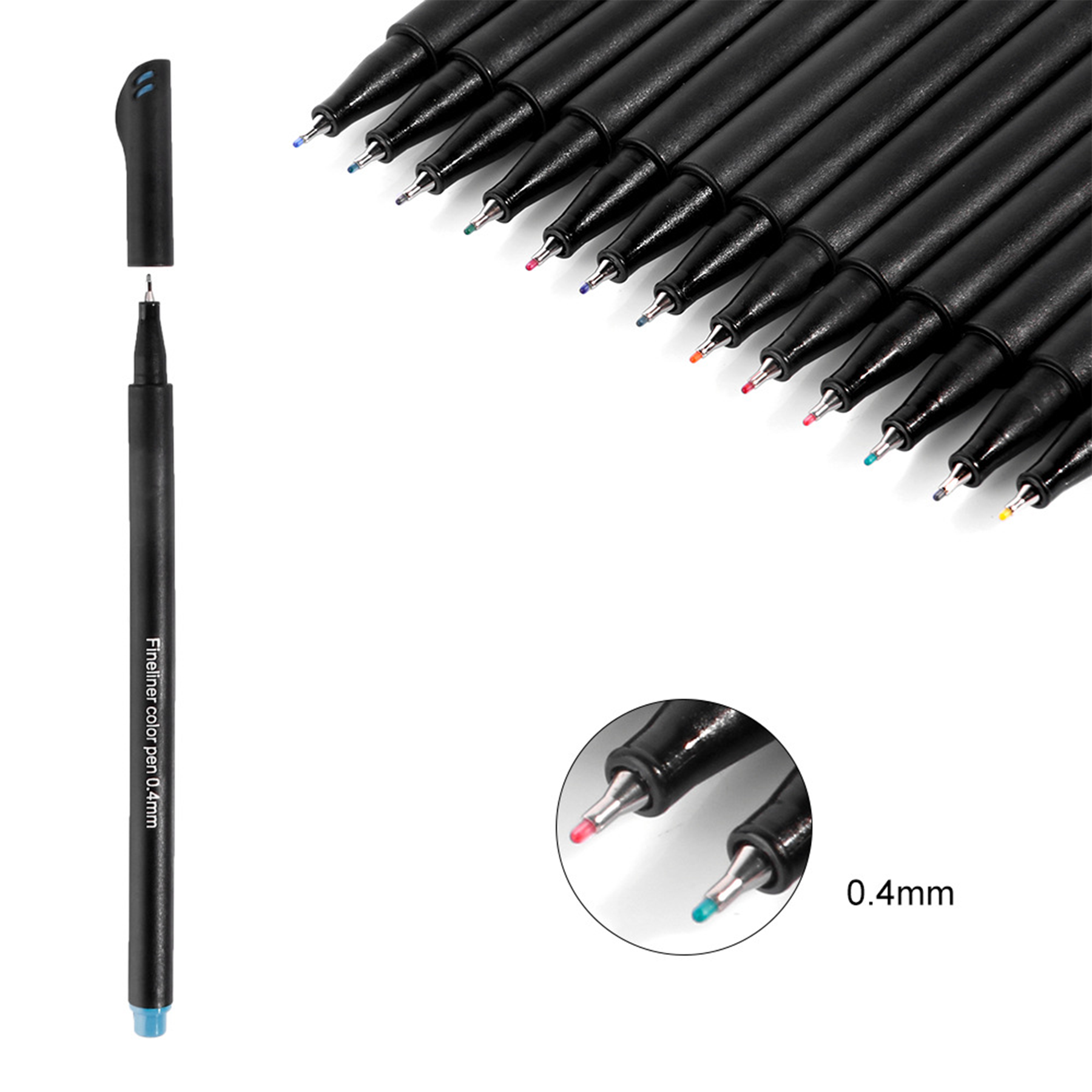 24 Colors Fine Liner Pen Set 1