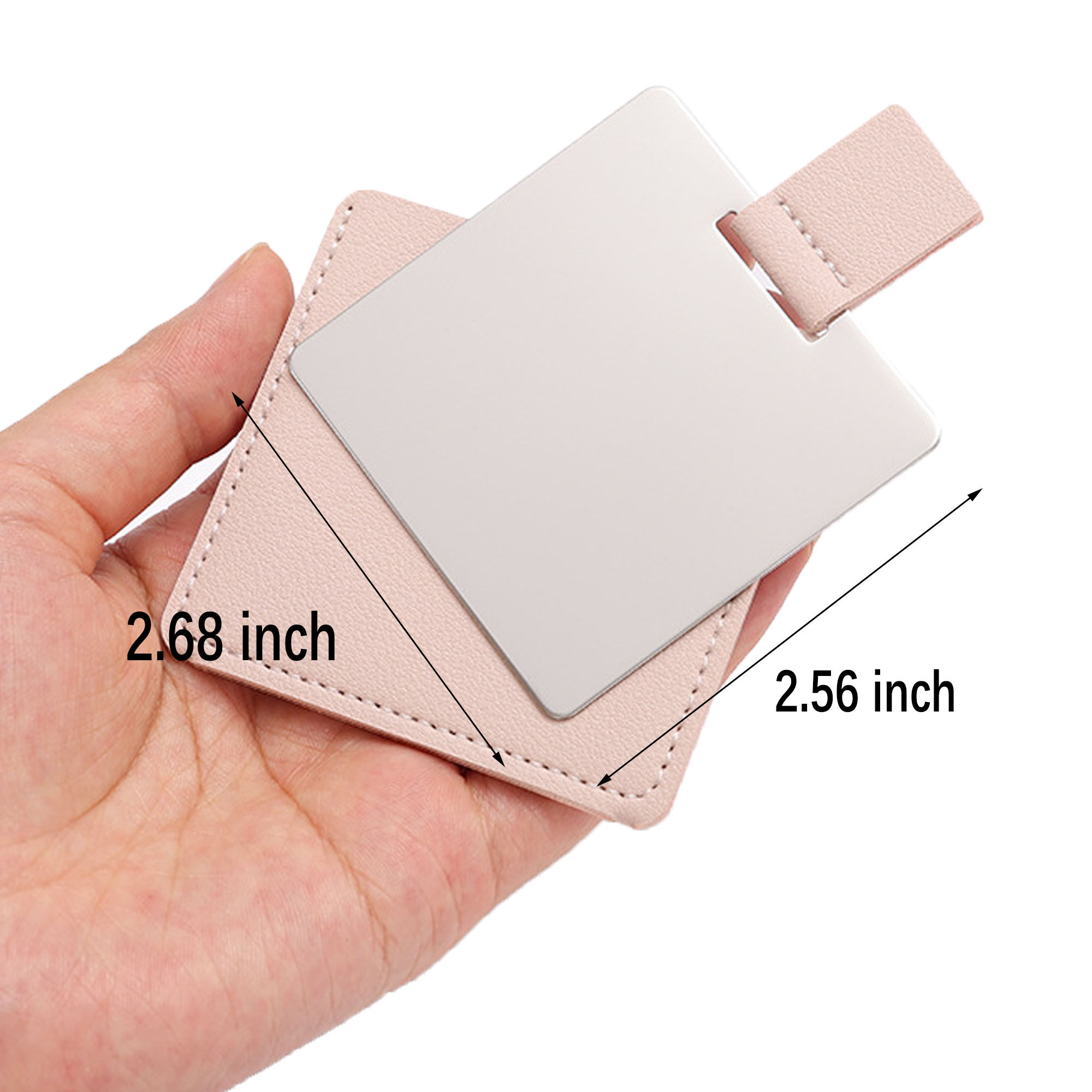 Portable Makeup Mirror Stainless Steel 4