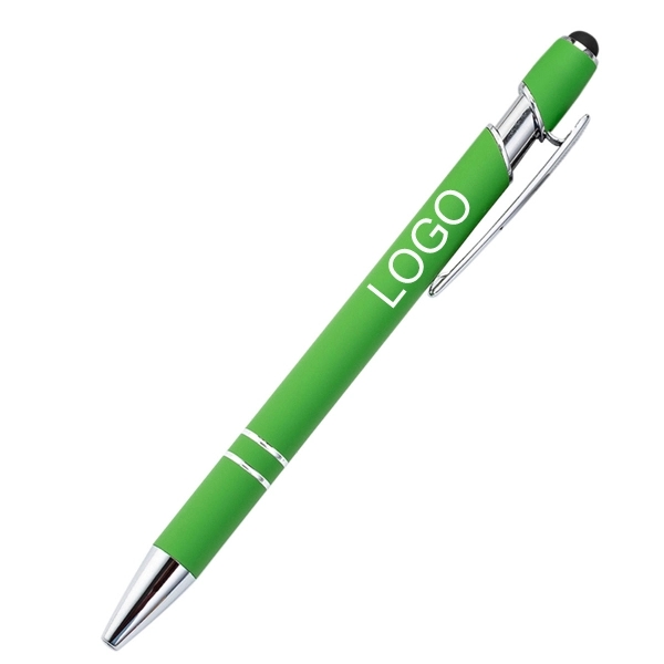 Promotional Ellipse Softy Pen with Stylus 6