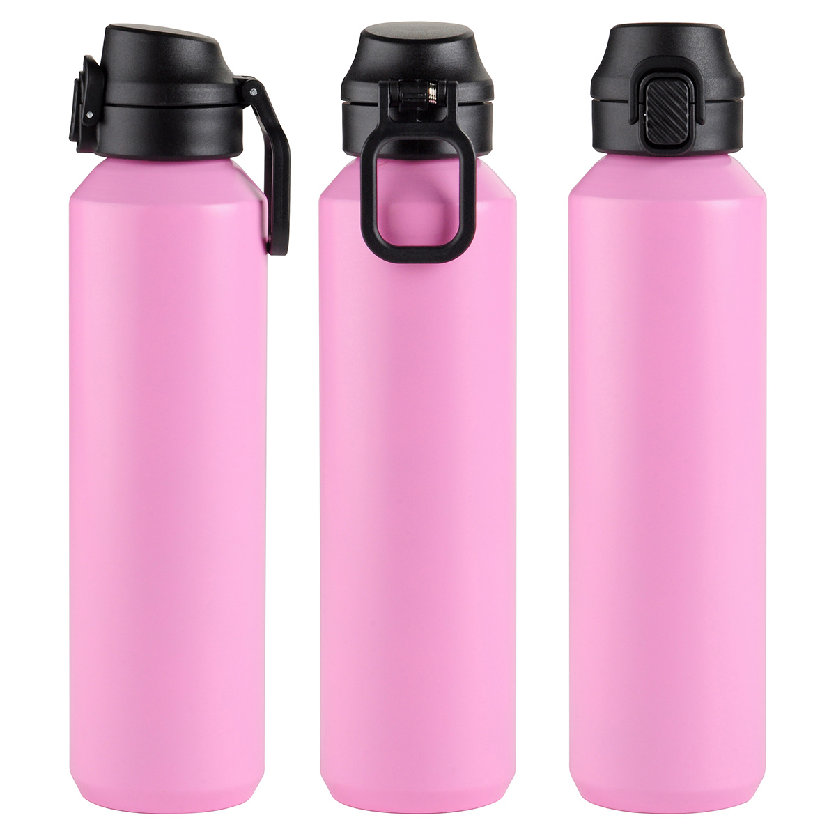 Nexus 27 oz Recycled Aluminum Bottle with Flip-Top Lid and Carabiner 80