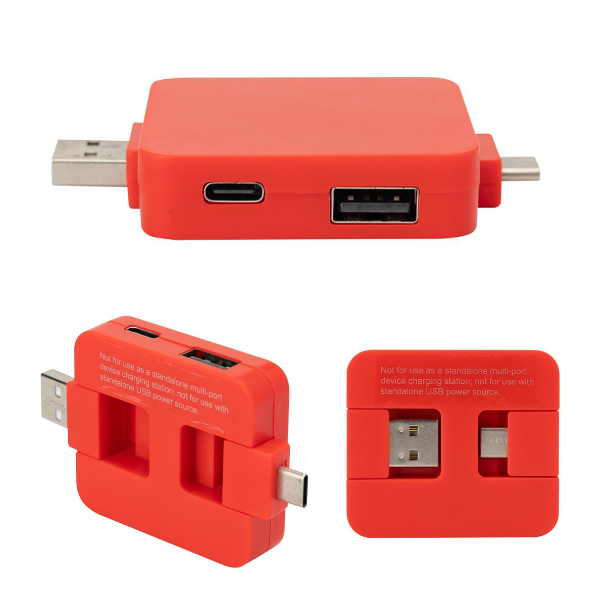 4-Port USB Hub with Flip Plug 2