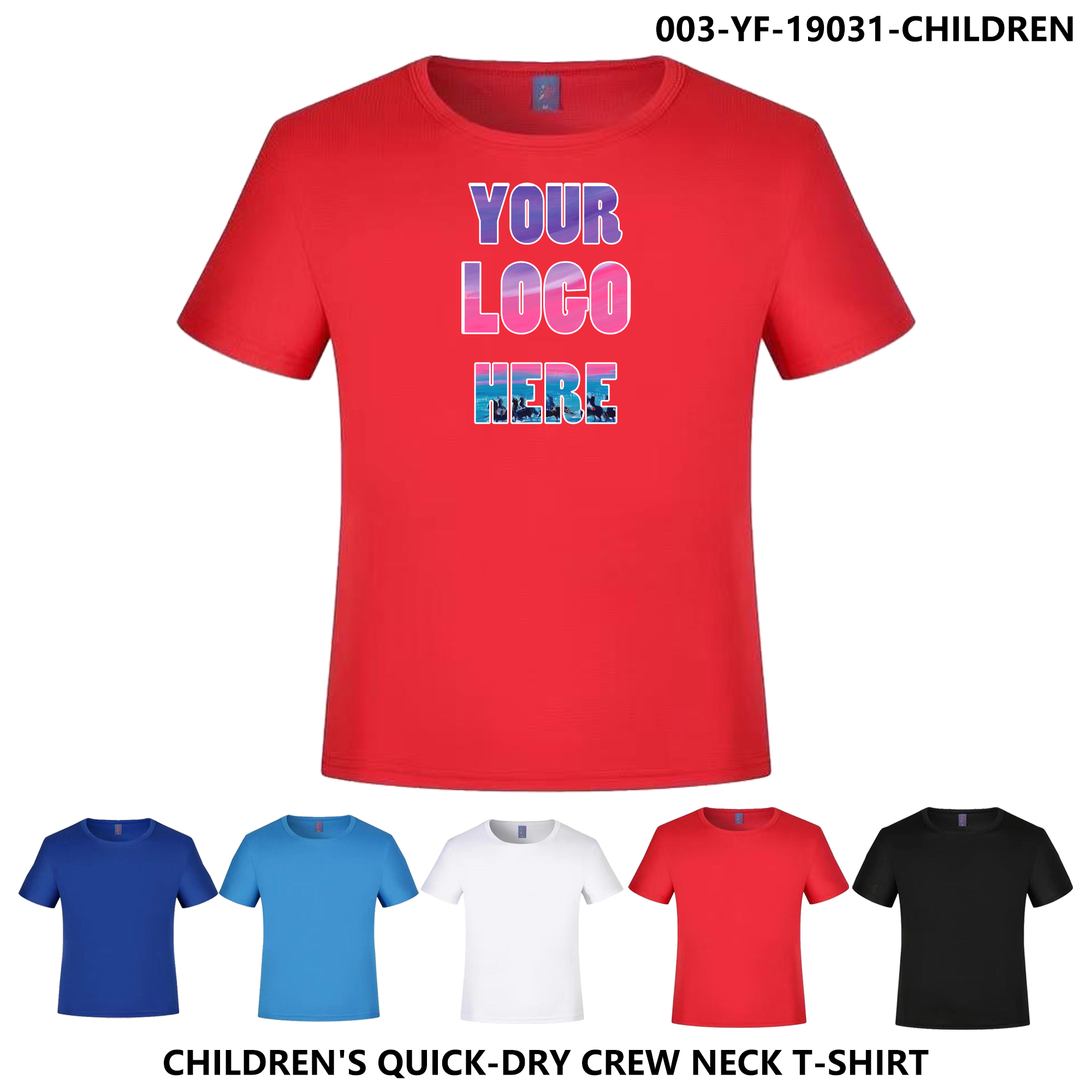 Kids Quick-Dry T-Shirt - 100% Polyester 2