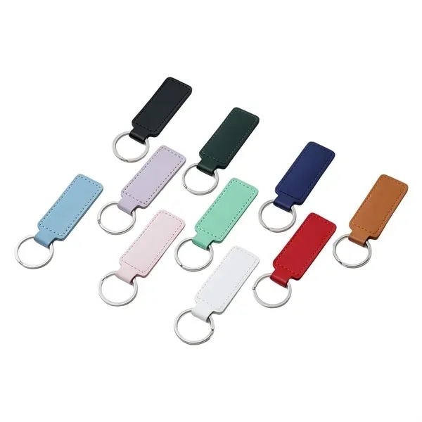 Double-Layer PU Leather Keychain 12
