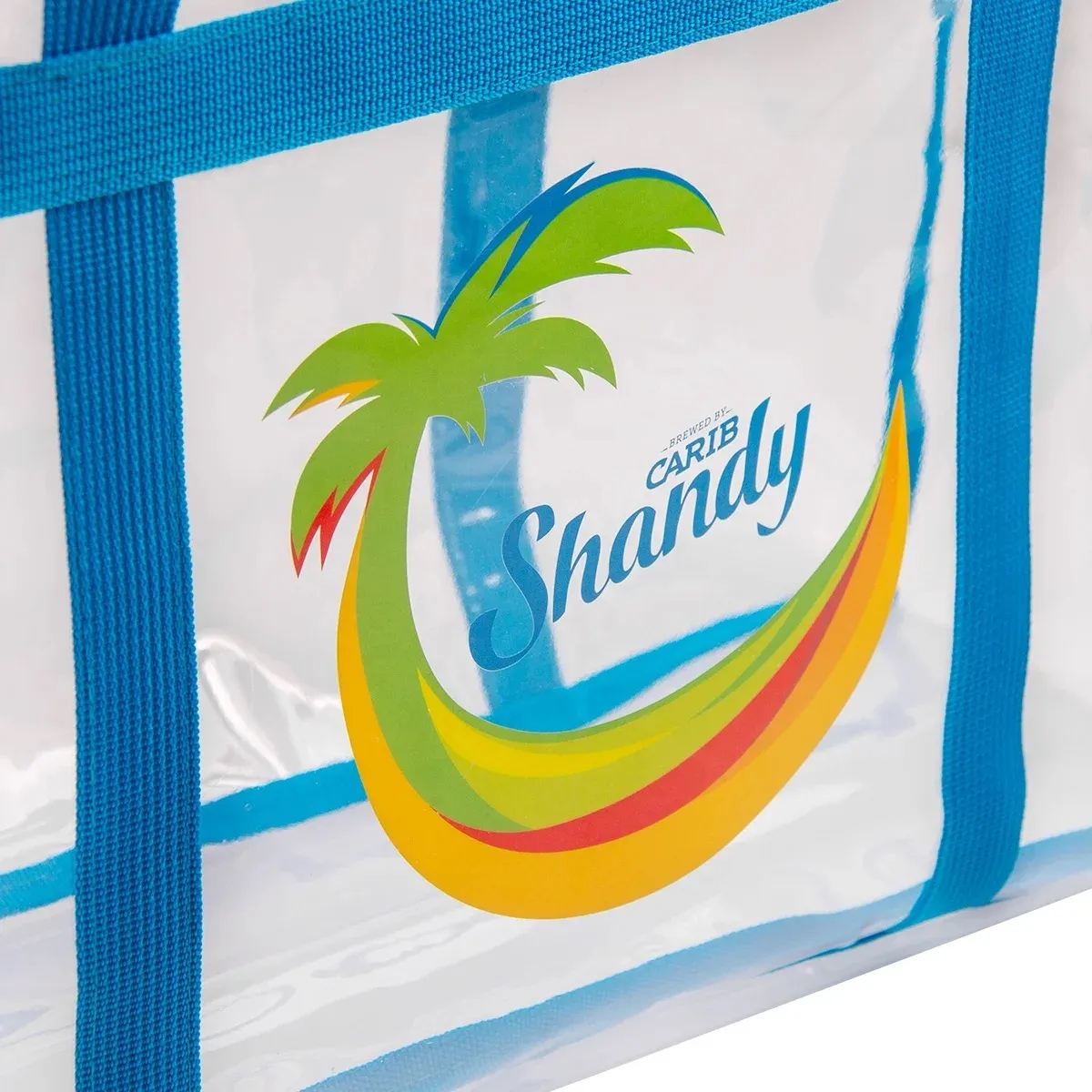 Custom Clear PVC Beach Tote Bag 3