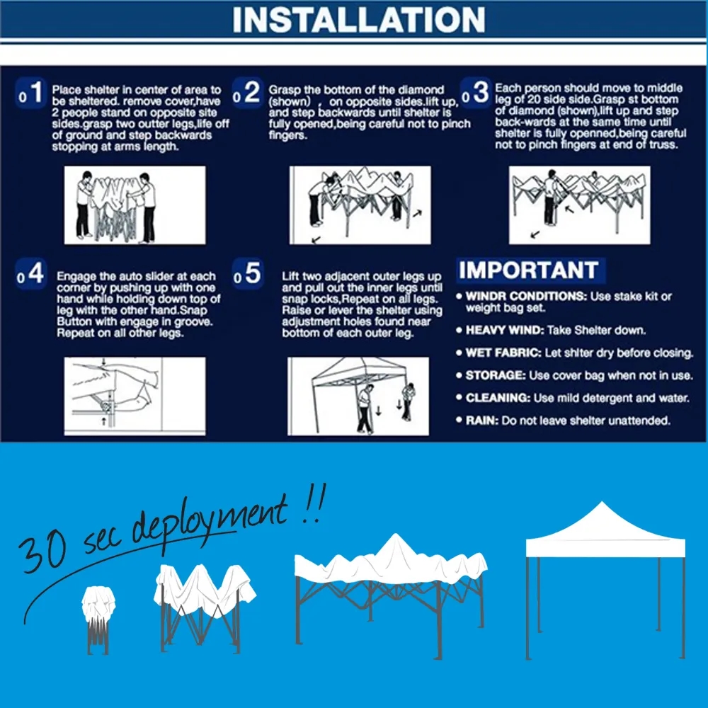 10'x15' Custom Canopy Tent with Digital Sublimation Printed 4