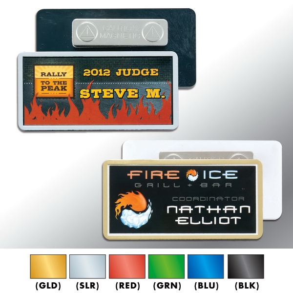 Plastic Name Badge - Classic with laminated insert 1