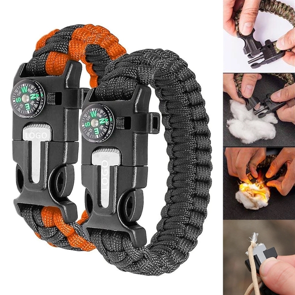 5 in 1 Multifunctional Emergency Survival Paracord Bracelet