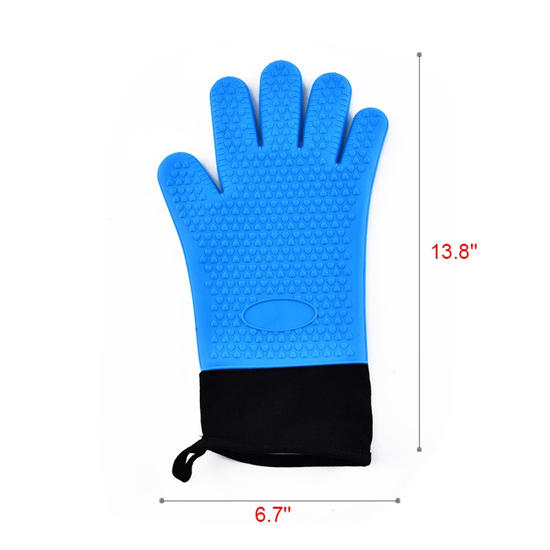 One piece Silicone Cooking Gloves Kitchen Oven Mitt 5