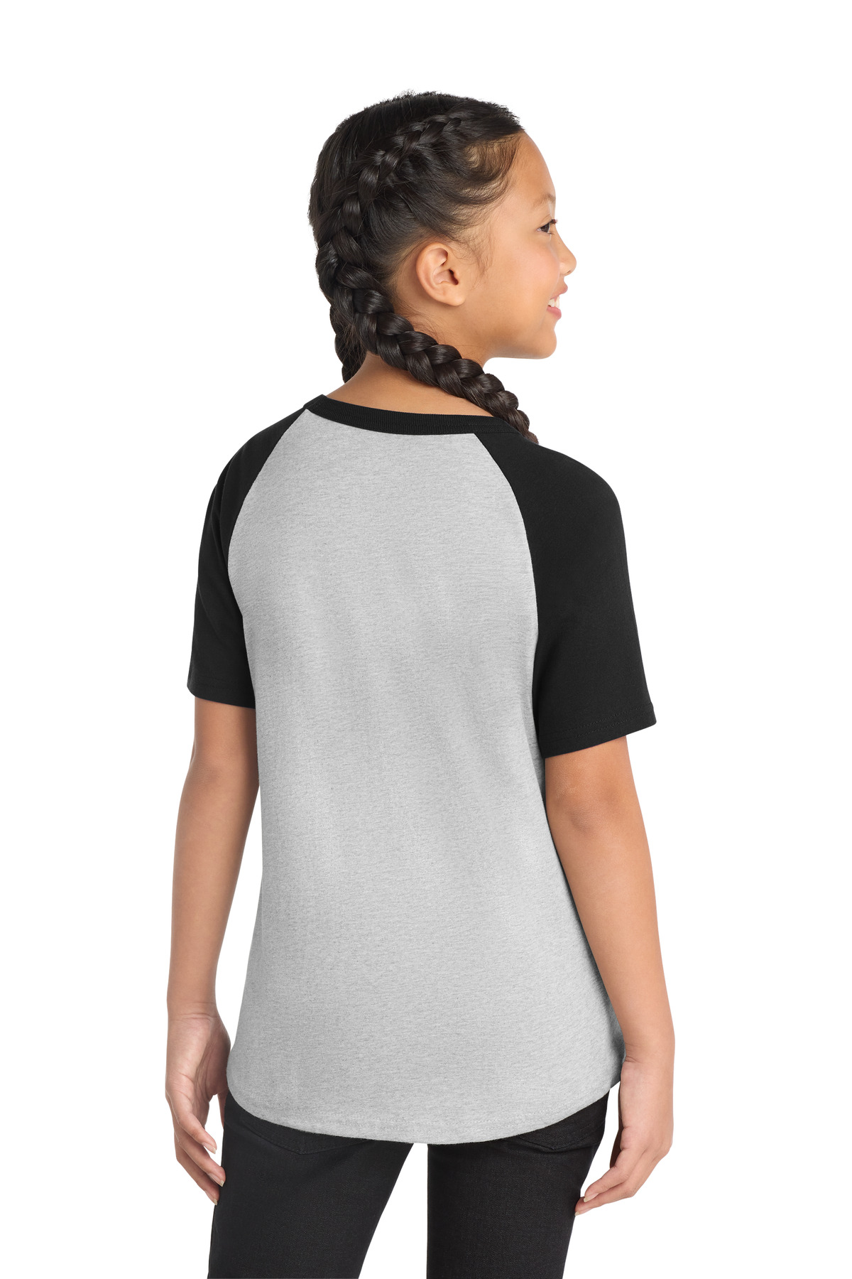 Sport-Tek Youth Short Sleeve Colorblock Raglan Jersey. YT201 34