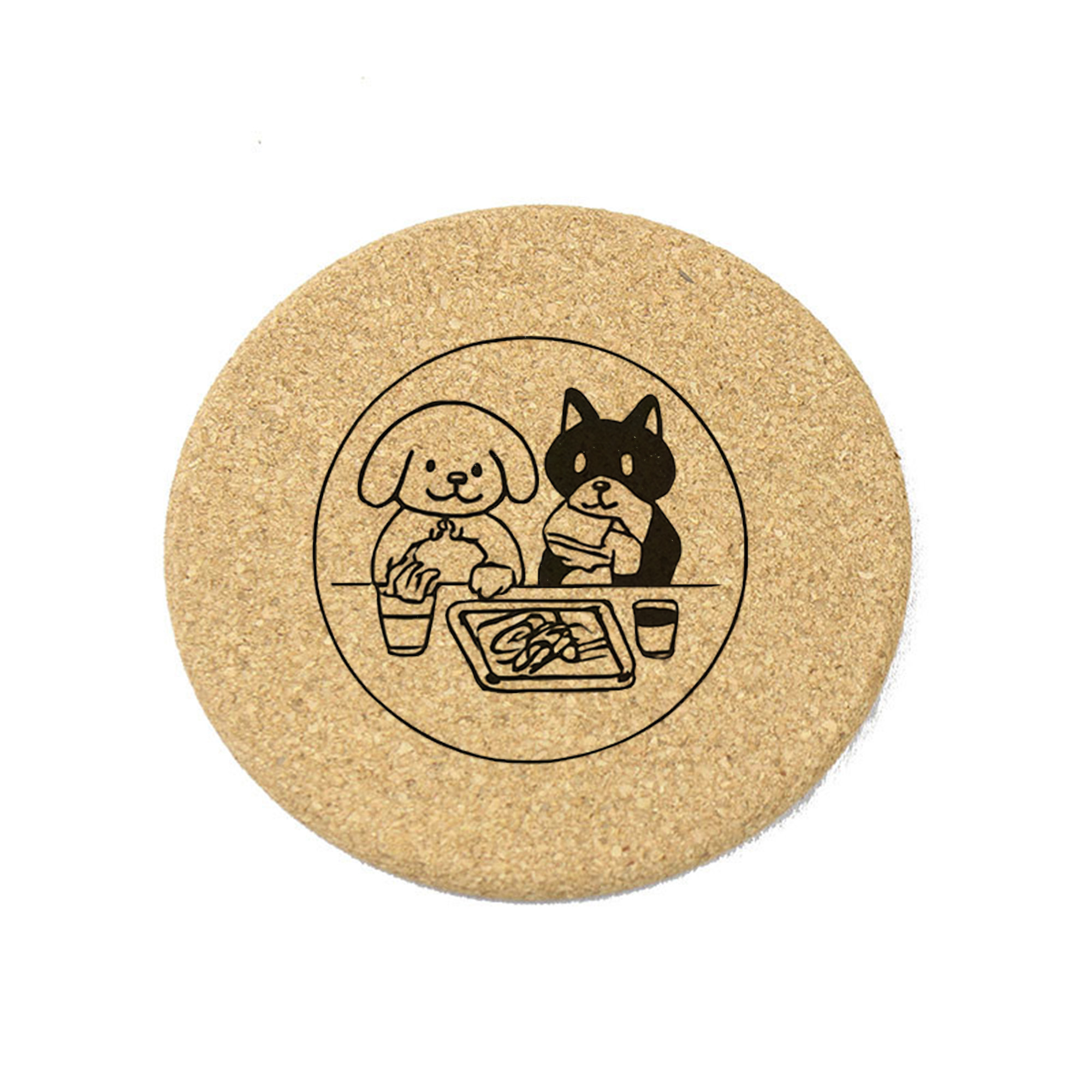 Round Cork Coaster 3
