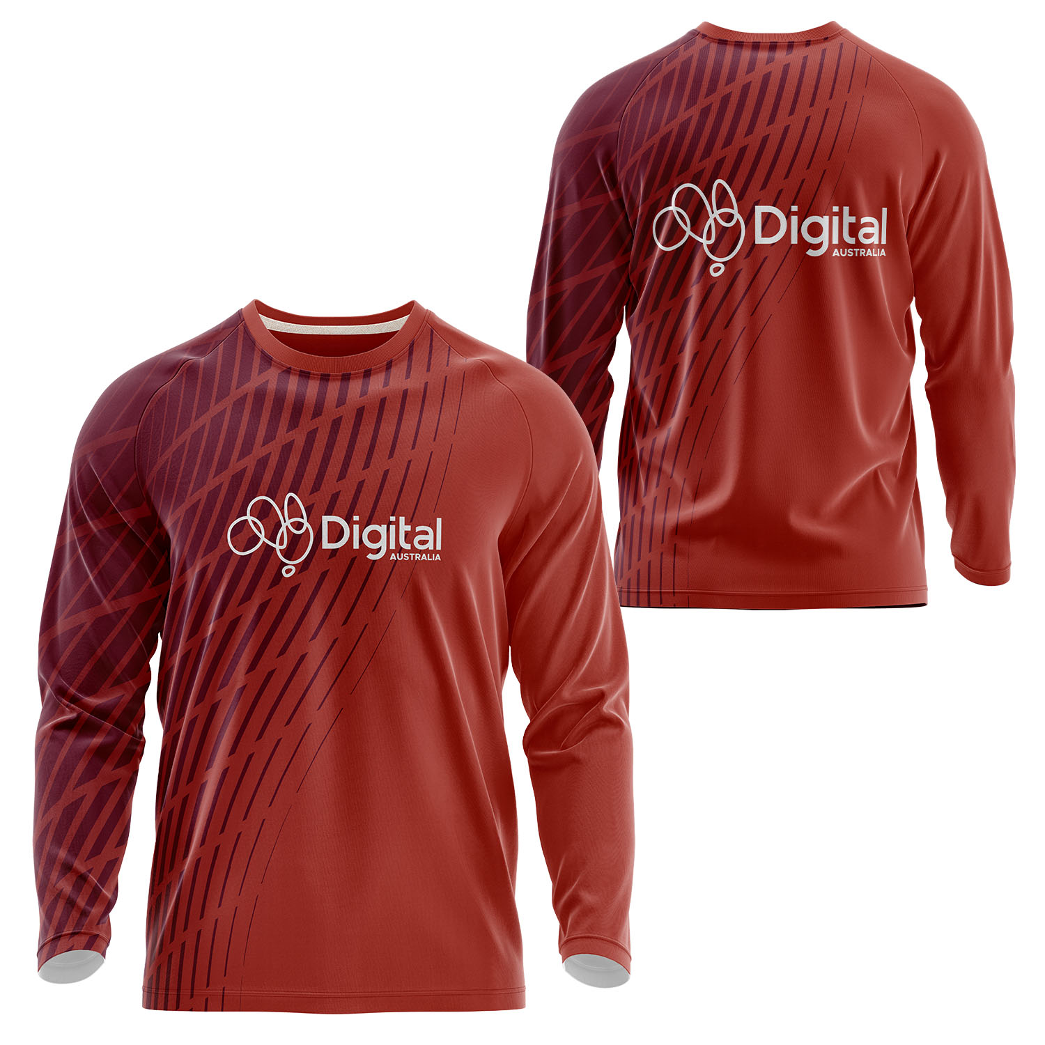 Unisex 150 GSM Jacquard Mesh Performance Long Sleeve Sublimation T-shirt 2