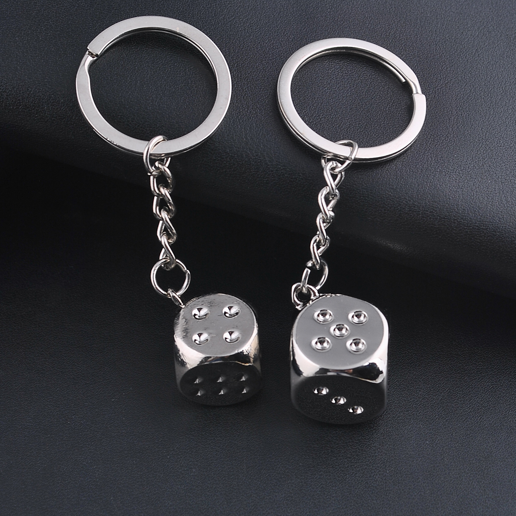 Creative Metal Dice Key Chain 8