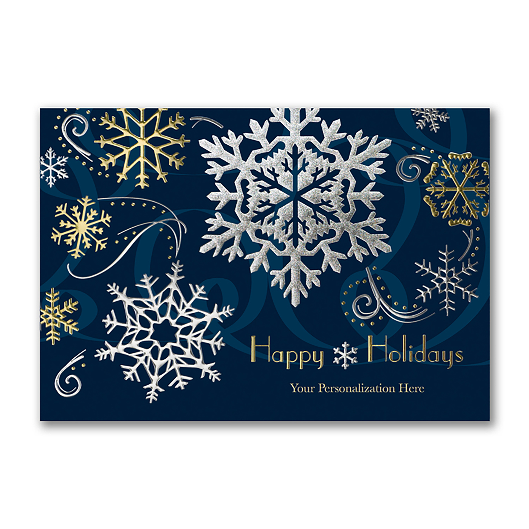 Stylish Holiday Front Imprint Card 3