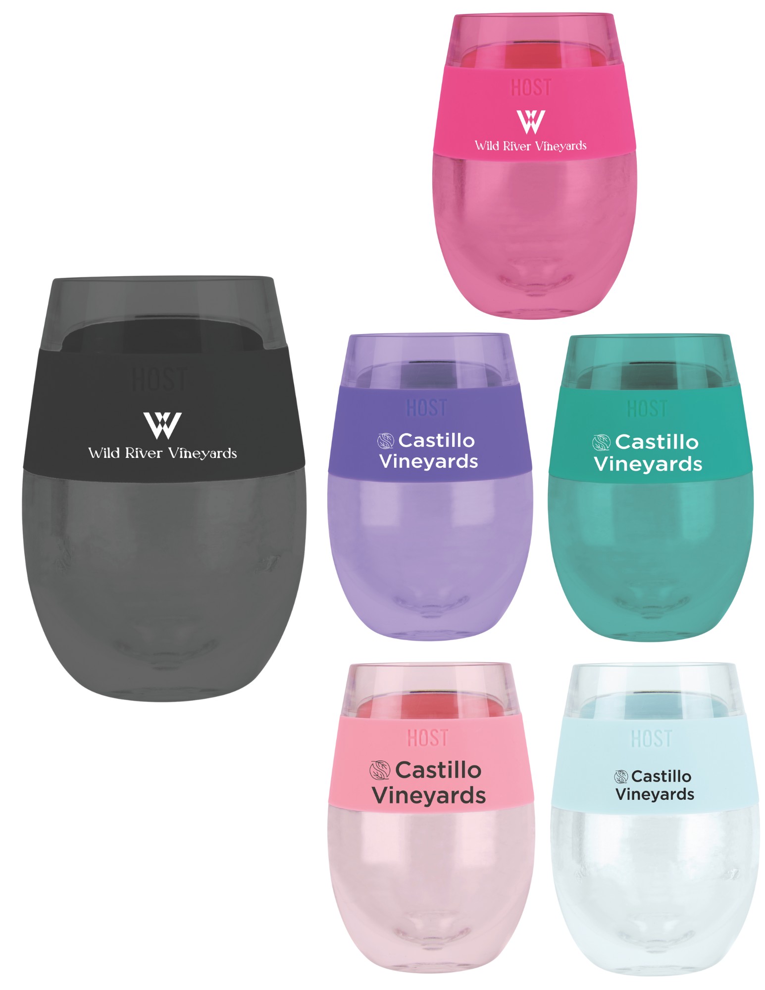 HOST® Tinted Wine FREEZE™ Cup 5