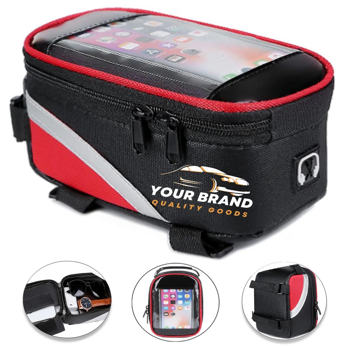Waterproof Oxford Cloth Touch Screen Bicycle Handlebar Bag 1