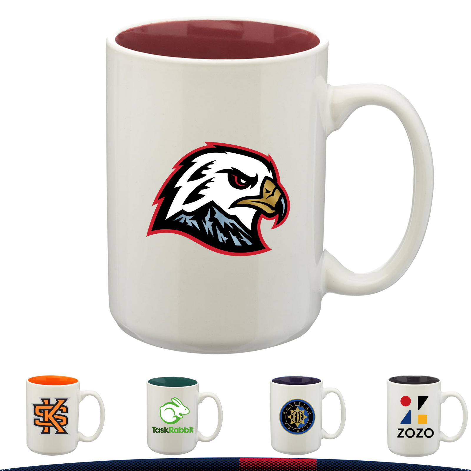 15 oz. Two-color Bistro Customized Mugs 4
