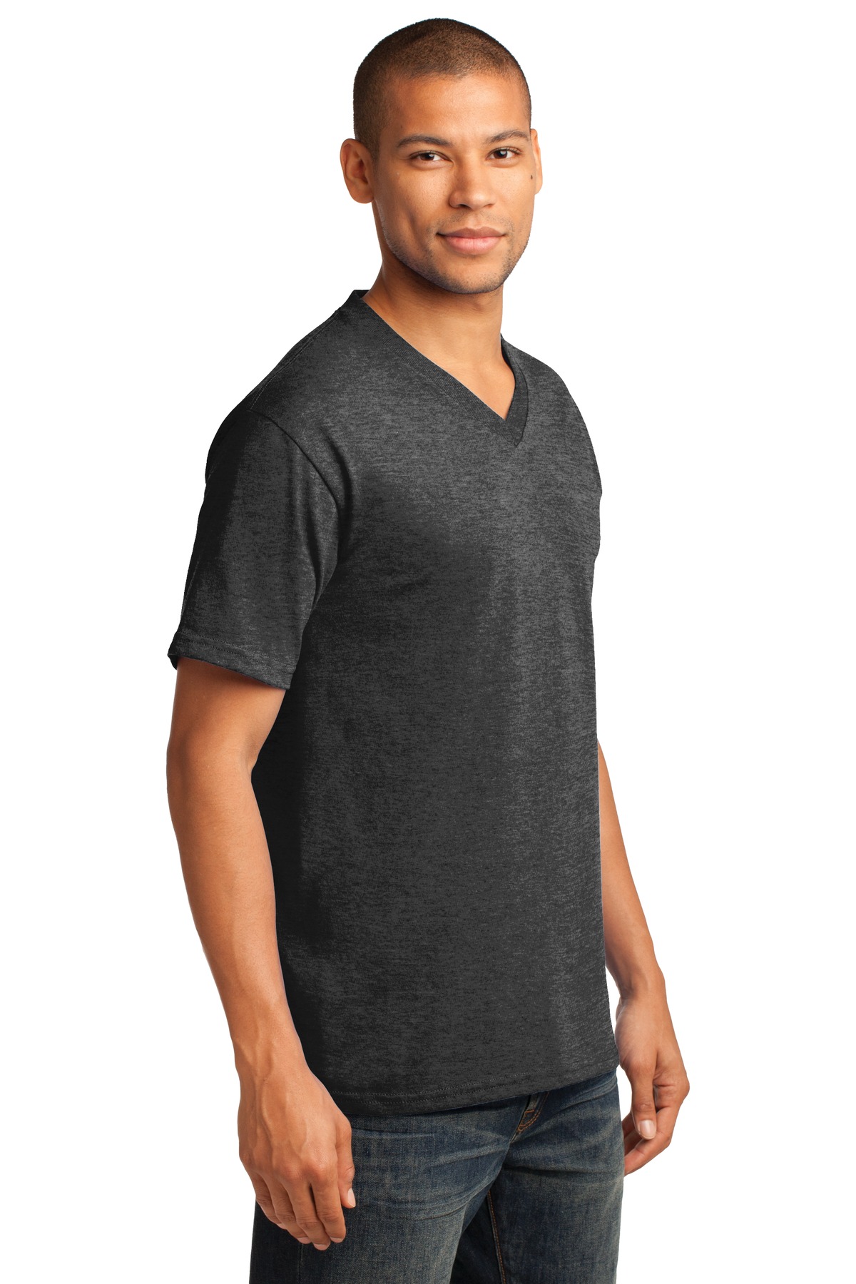 Port & Co Core Cotton V-Neck Tee. PC54V 58