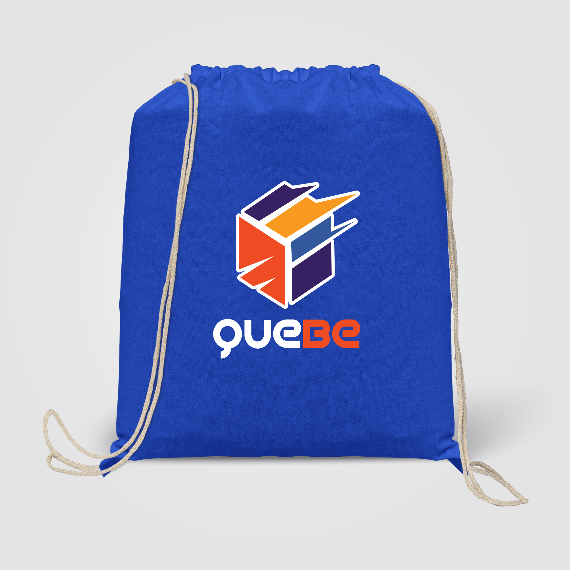 Java - 5 oz. Cotton Drawstring Backpack 5