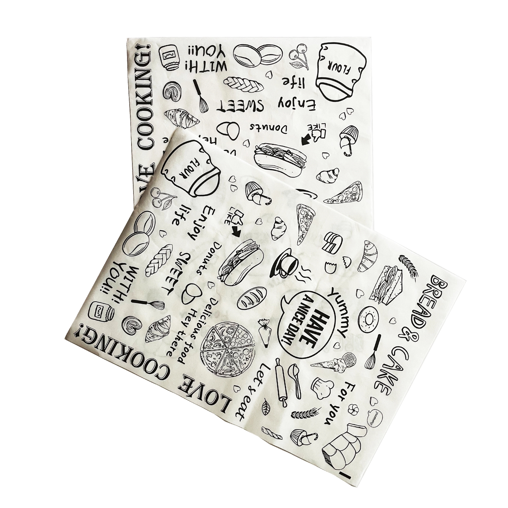 Custom Hamburger Wrapping Paper MOQ 1000PCS 3