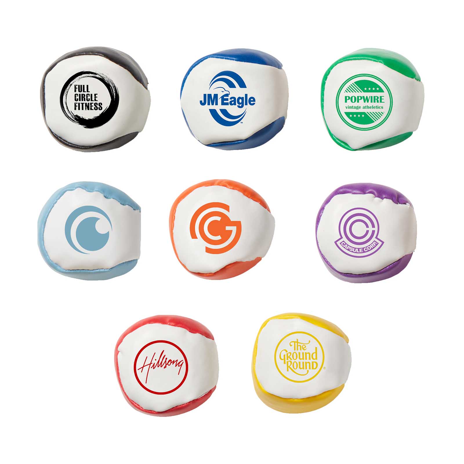 2" Two-Tone Kick Ball Hacky Sack