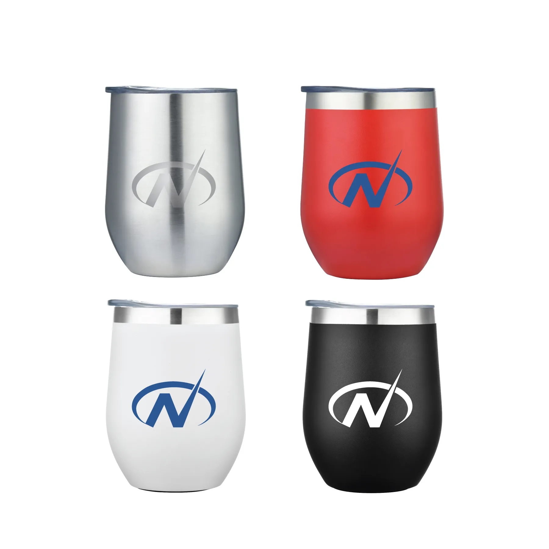 12oz Powder Coated Stainless Double Wall Vacuum Wine Cup