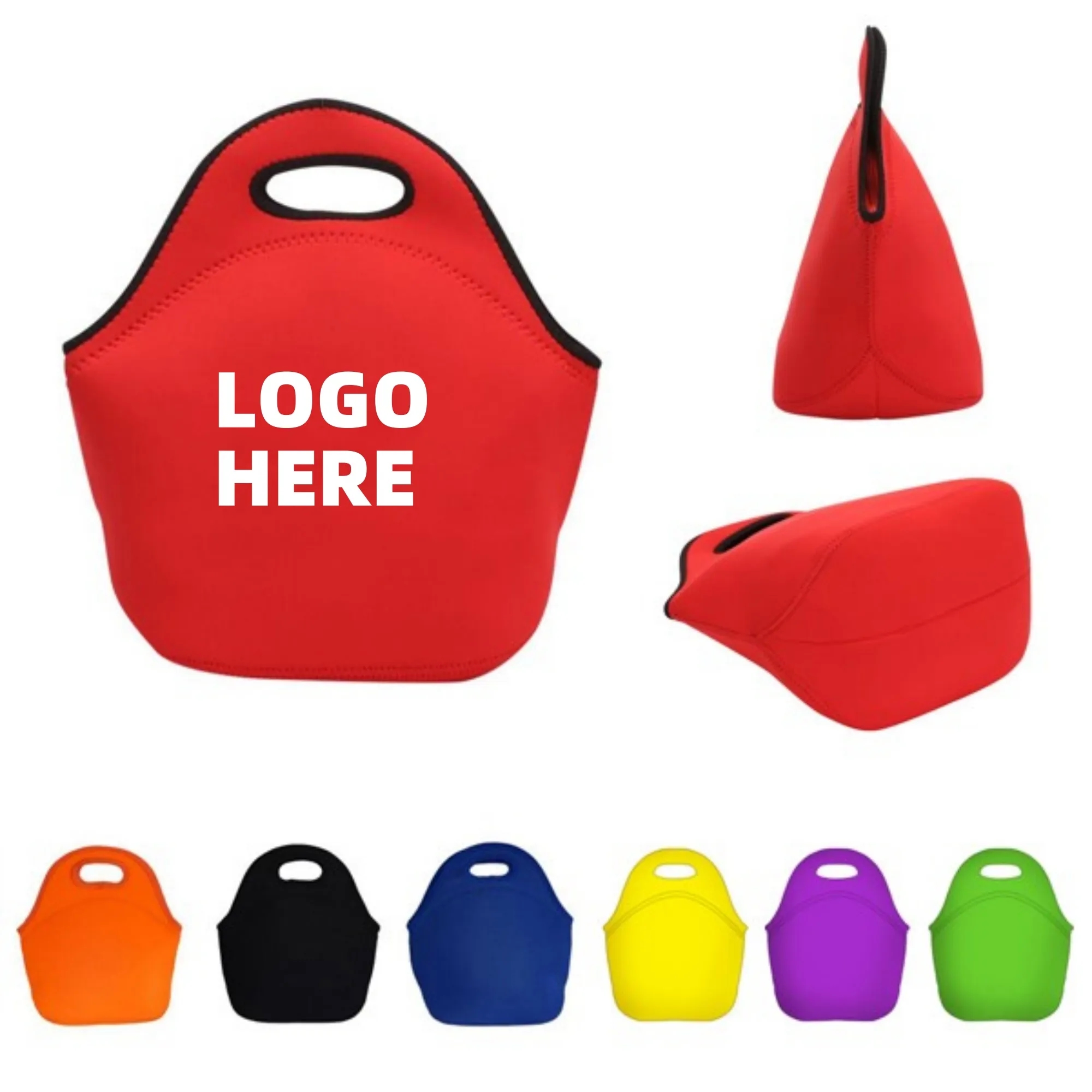 Light Lunch Bag With Zipper Closure