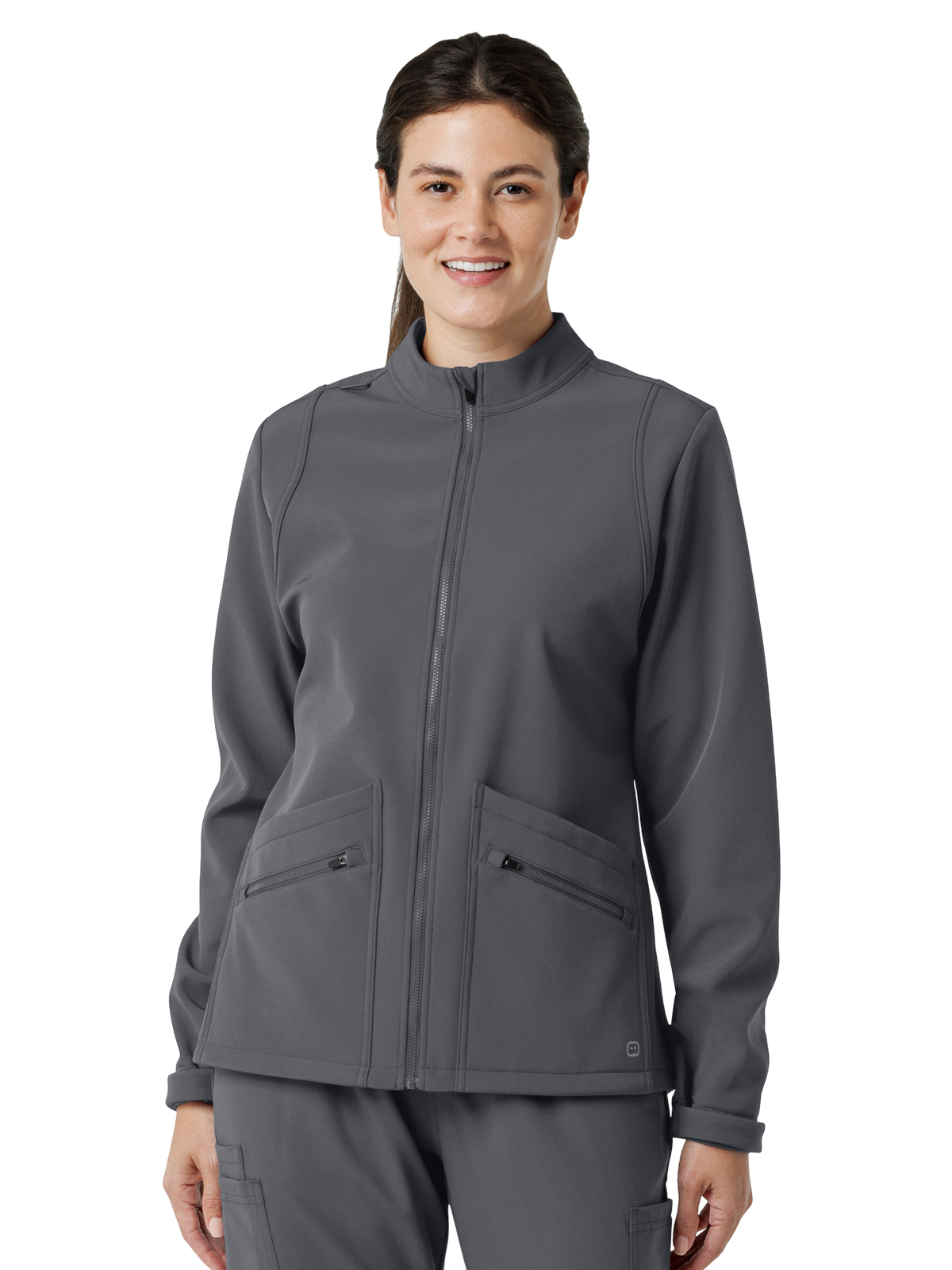 Wink- Layers - Women's Four-Pocket Soft Shell Scrub Jacket 4