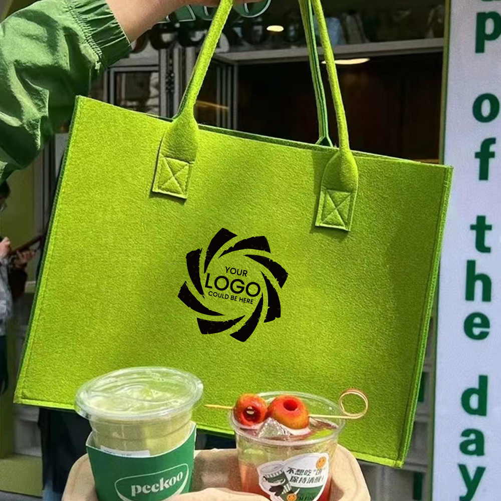 Felt tote bag, custom tote bag with logo imprint 2